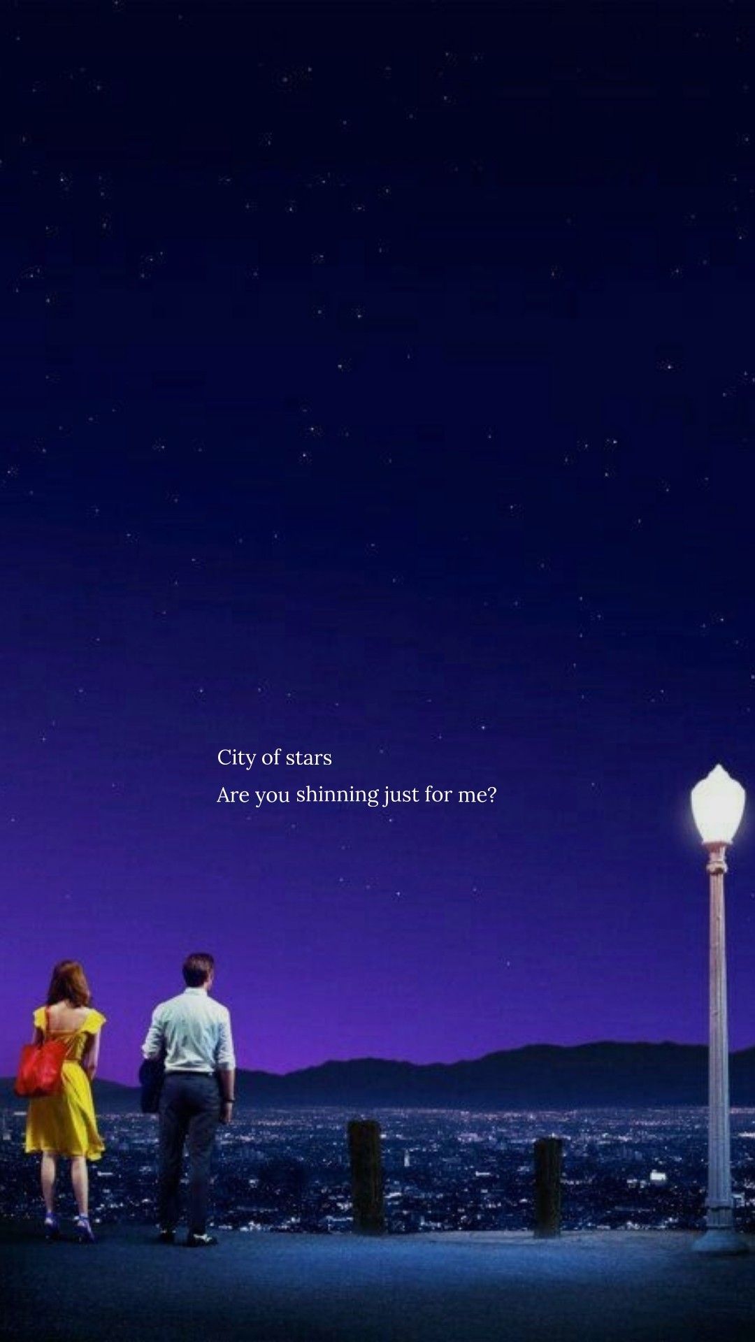 Download A City With A Lot Of Stars On It Wallpaper