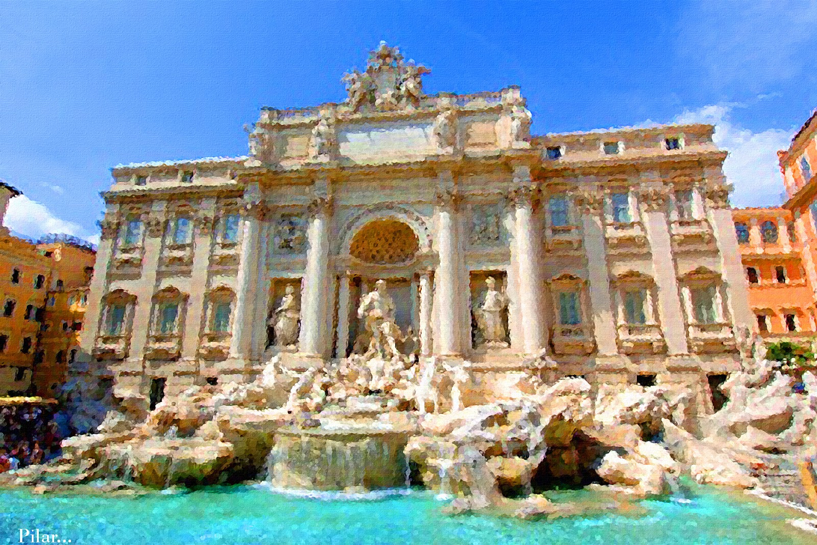 Fontana Di Trevi Rome Italy