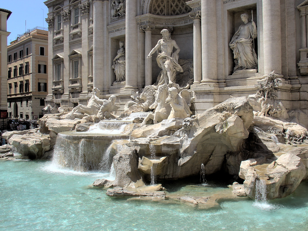 Fontana di Trevi. This is an HDR photo, created