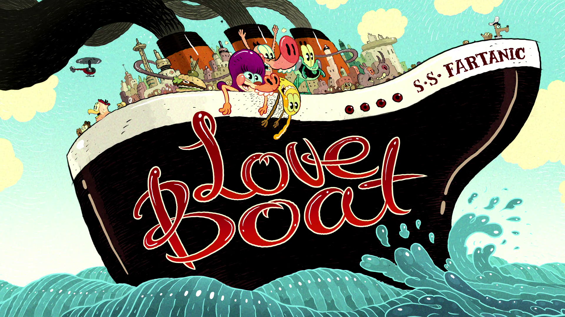 Love Boat. Pig Goat Banana Cricket