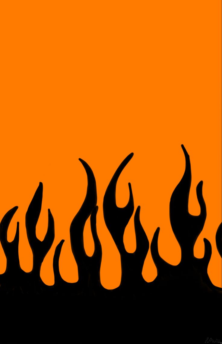 orange fire wallpaper. iPhone wallpaper fire, Orange wallpaper, Aesthetic desktop wallpaper