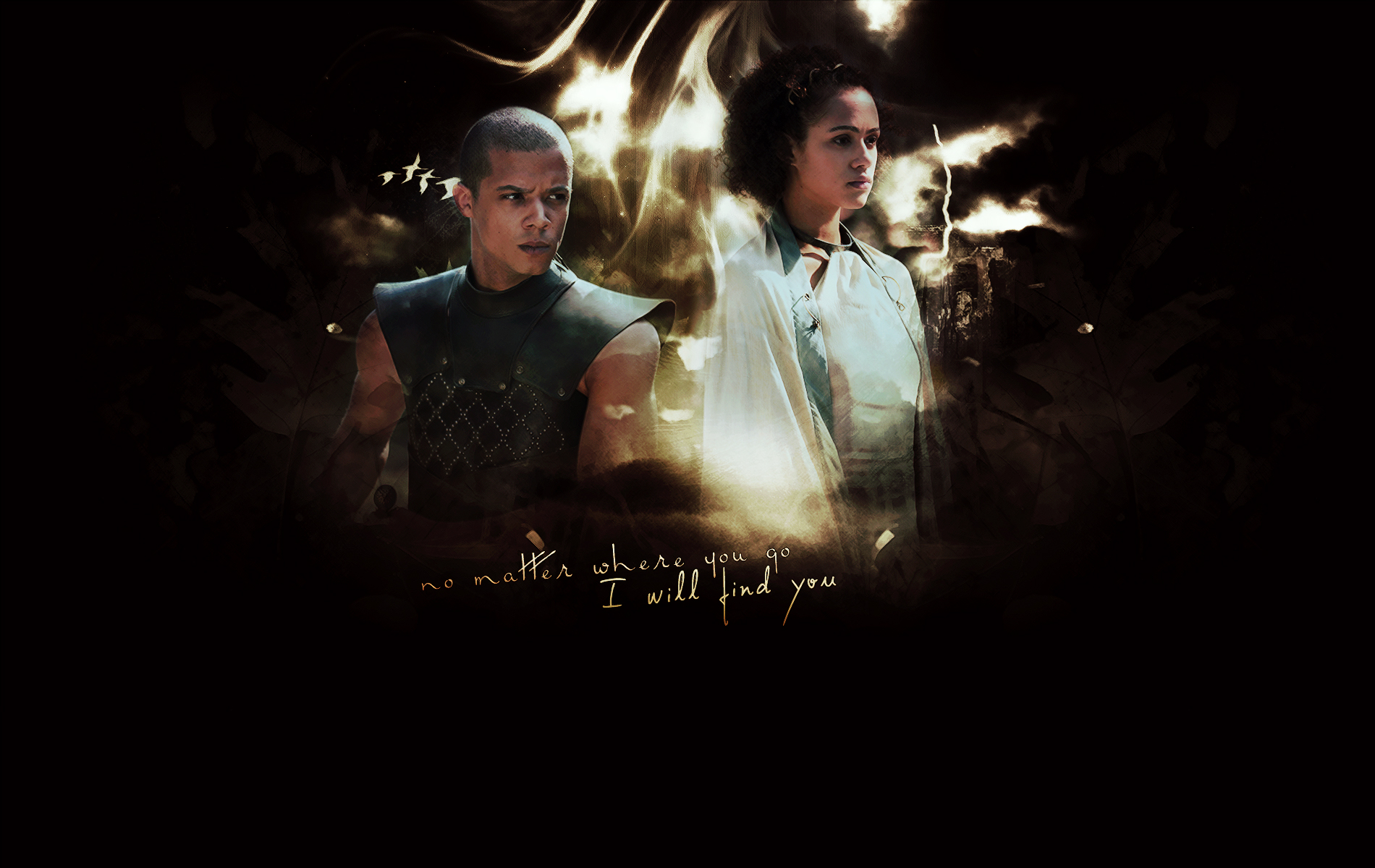 Missandei Grey Worm Wallpaper Will Find You And Grey Worm Fan Art