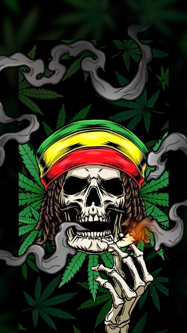 Weed Skull Live Wallpaper Themes for Android