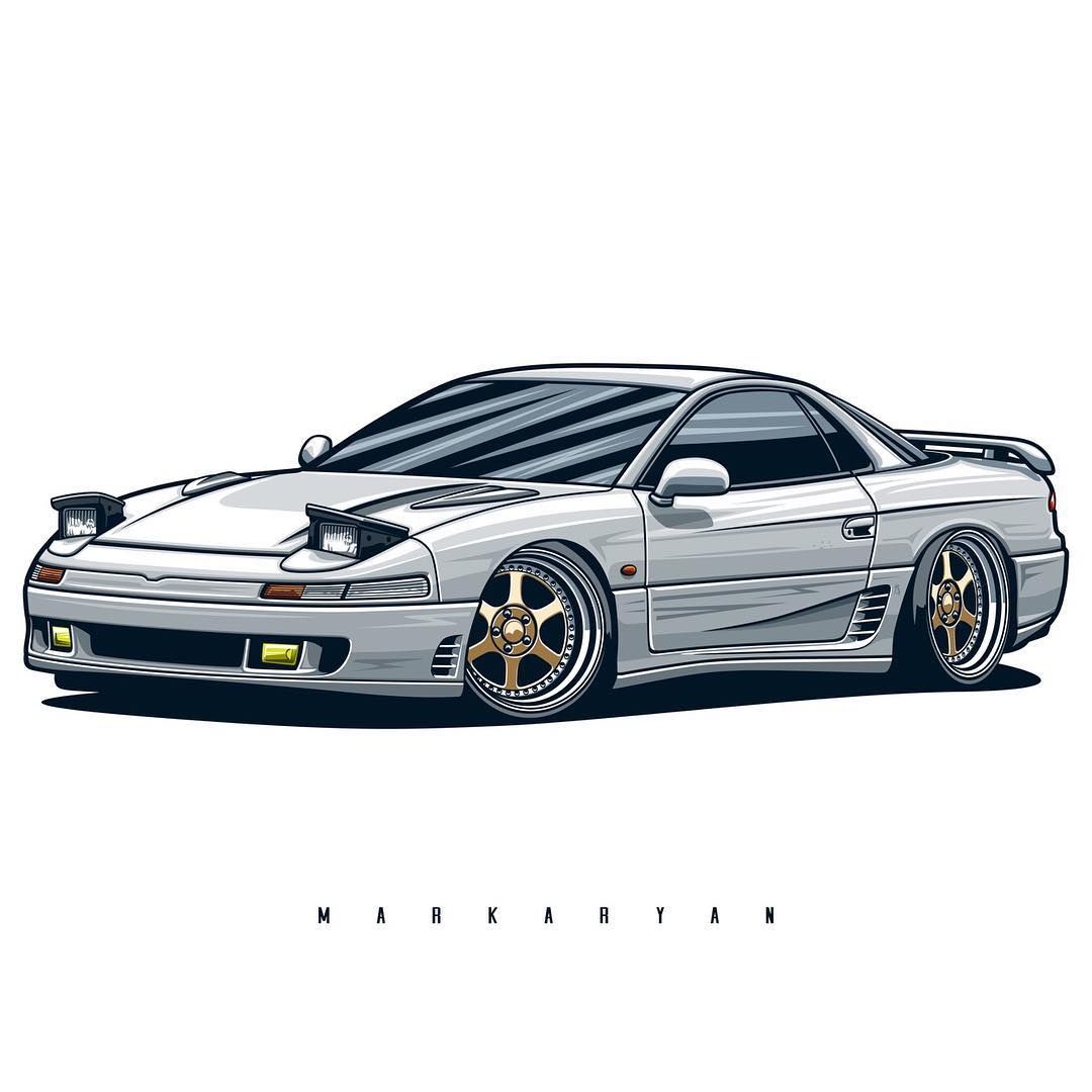 Oleg Markaryan On Instagram: “Mitsubishi GTO / 3000GT. Vector Art. T Shirts, Covers, Stickers, Posters Available In My Store On #redbubble. Link