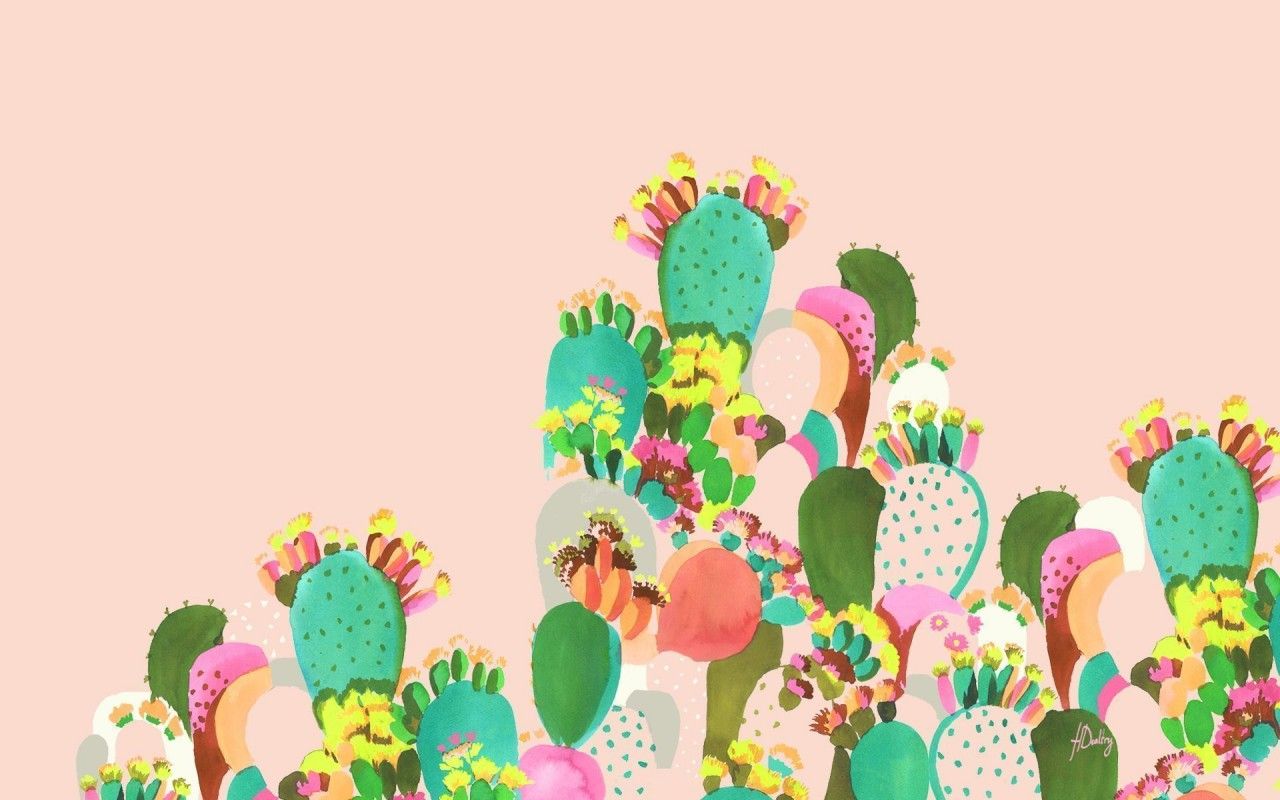 de los cactus wallpaper. Desktop wallpaper design, Spring desktop wallpaper, Mac wallpaper