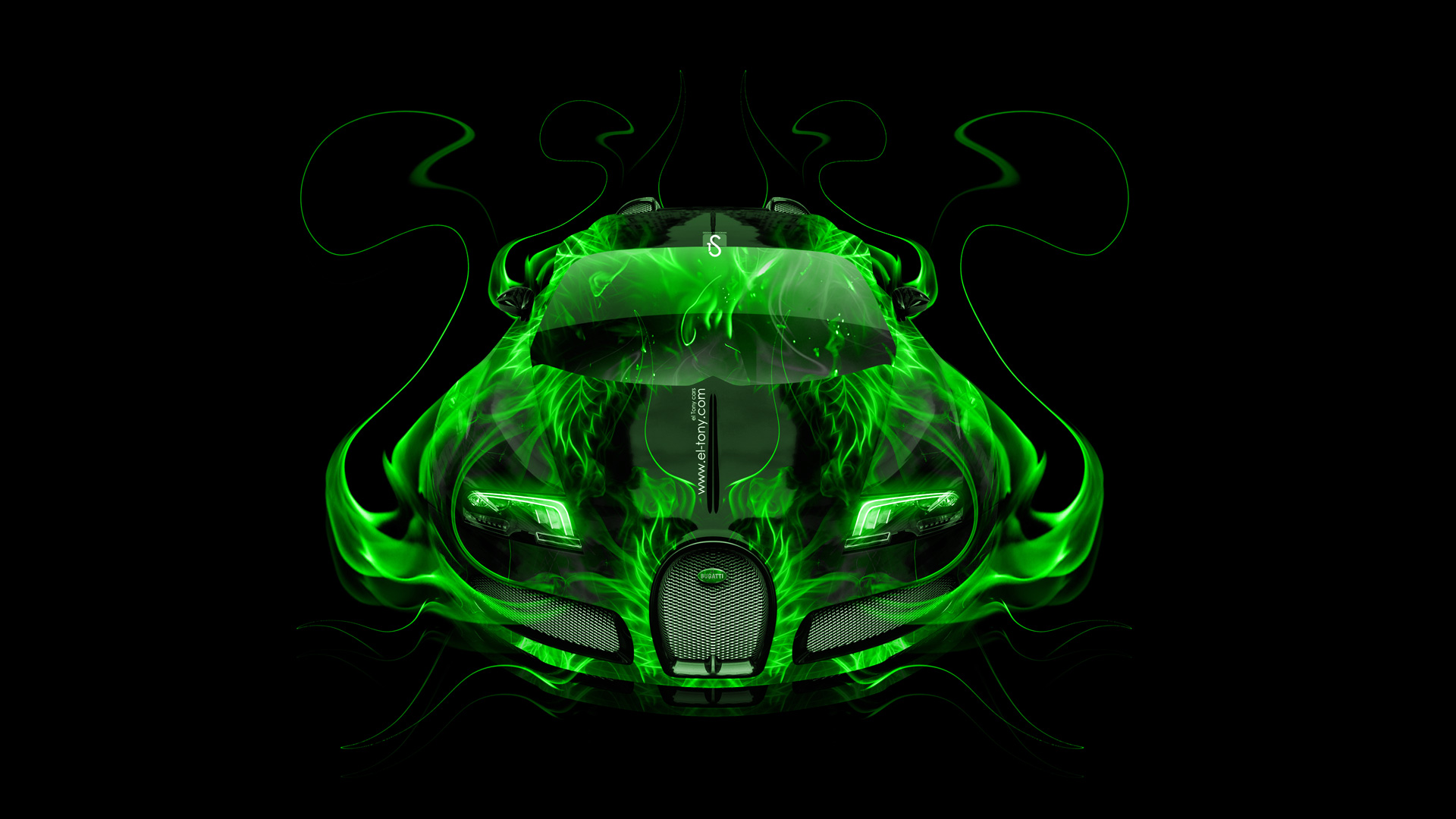 Bugatti Veyron Up Fire Car 2014 el Tony