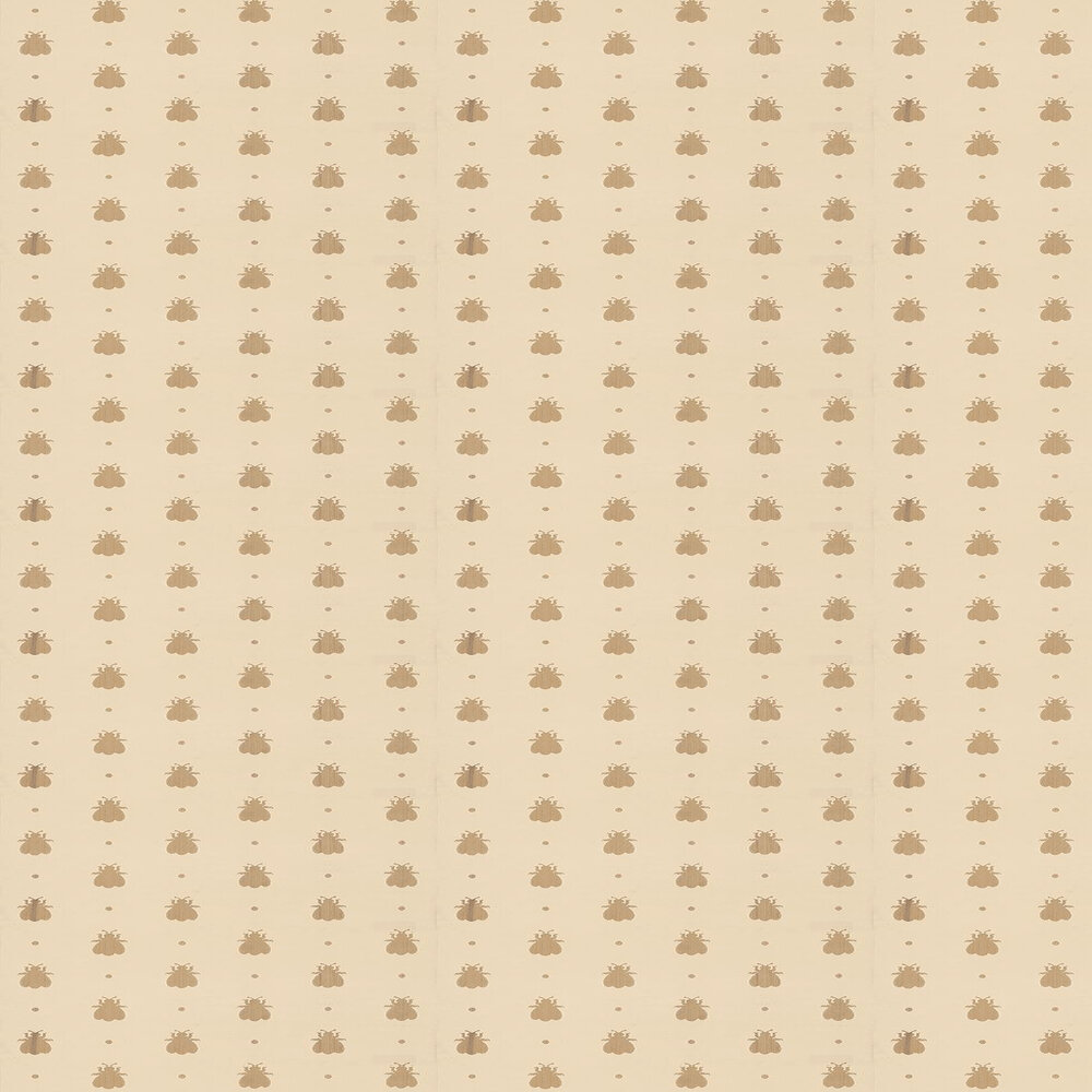 Bumble Bee by Farrow & Ball Gold / Sand, Wallpaper Direct