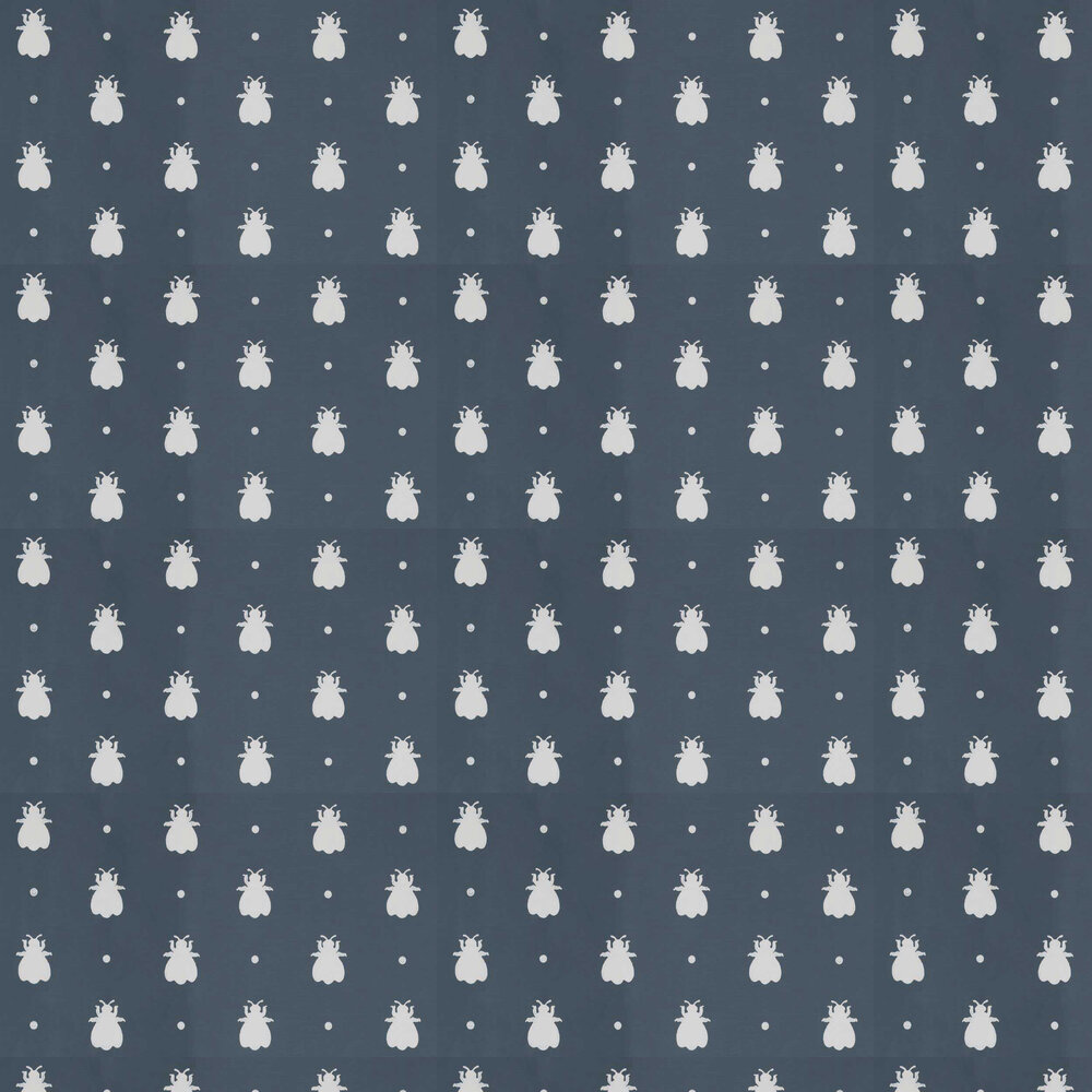Bumble Bee by Farrow & Ball Blue, Wallpaper Direct