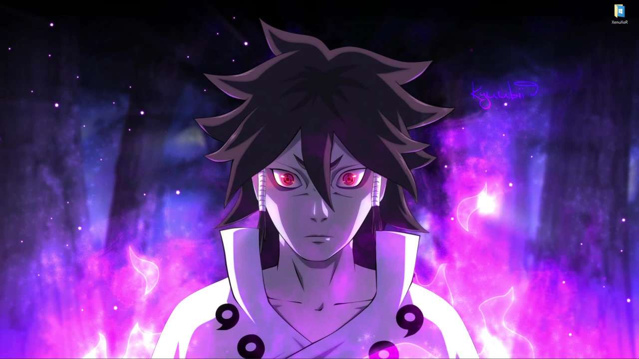 Indra Ootsutsuki from Naruto live wallpaper on desktop