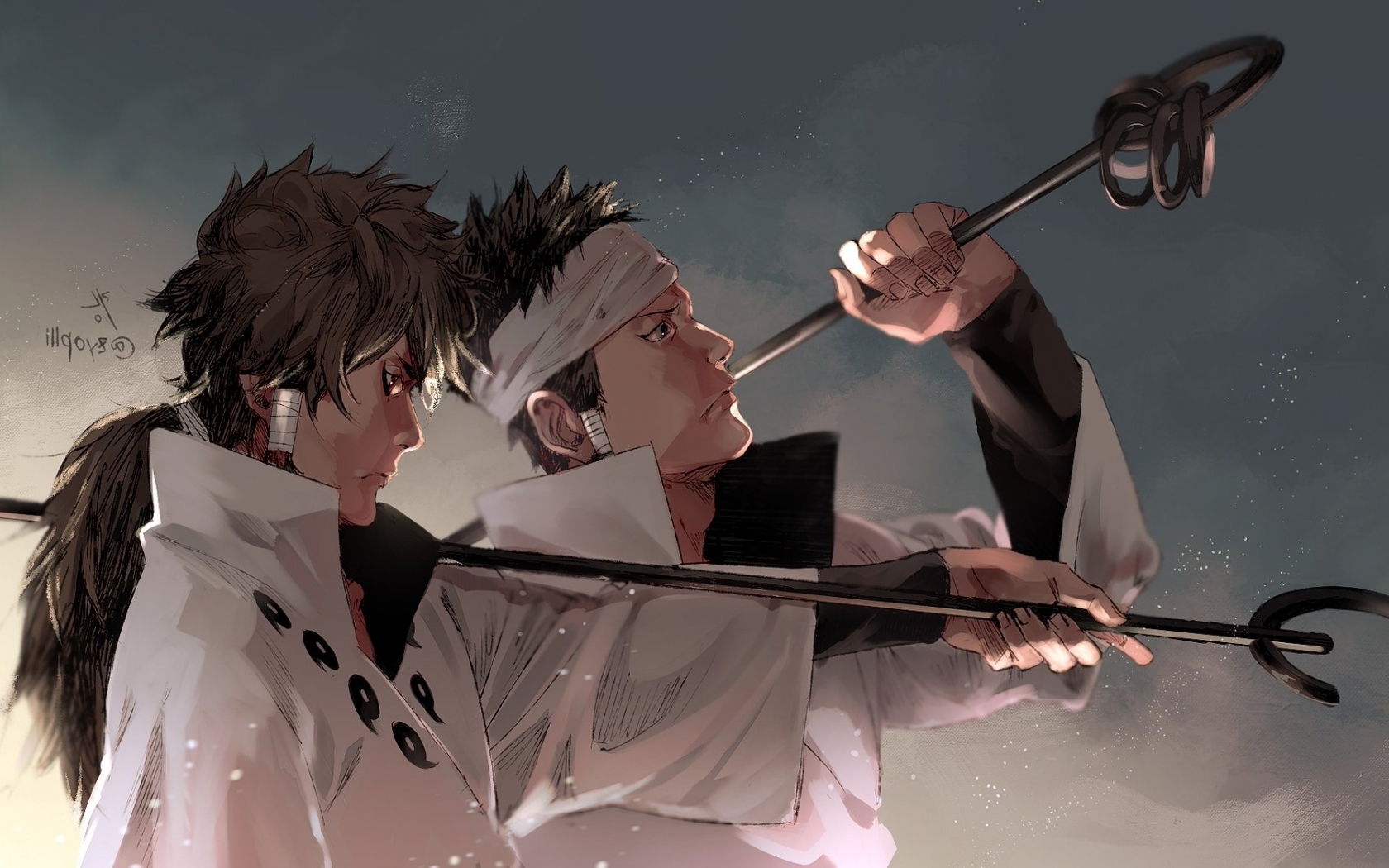 Wallpaper Otsutsuki Asura, Profile View, Naruto, Otsutsuki Indra:2047x1127