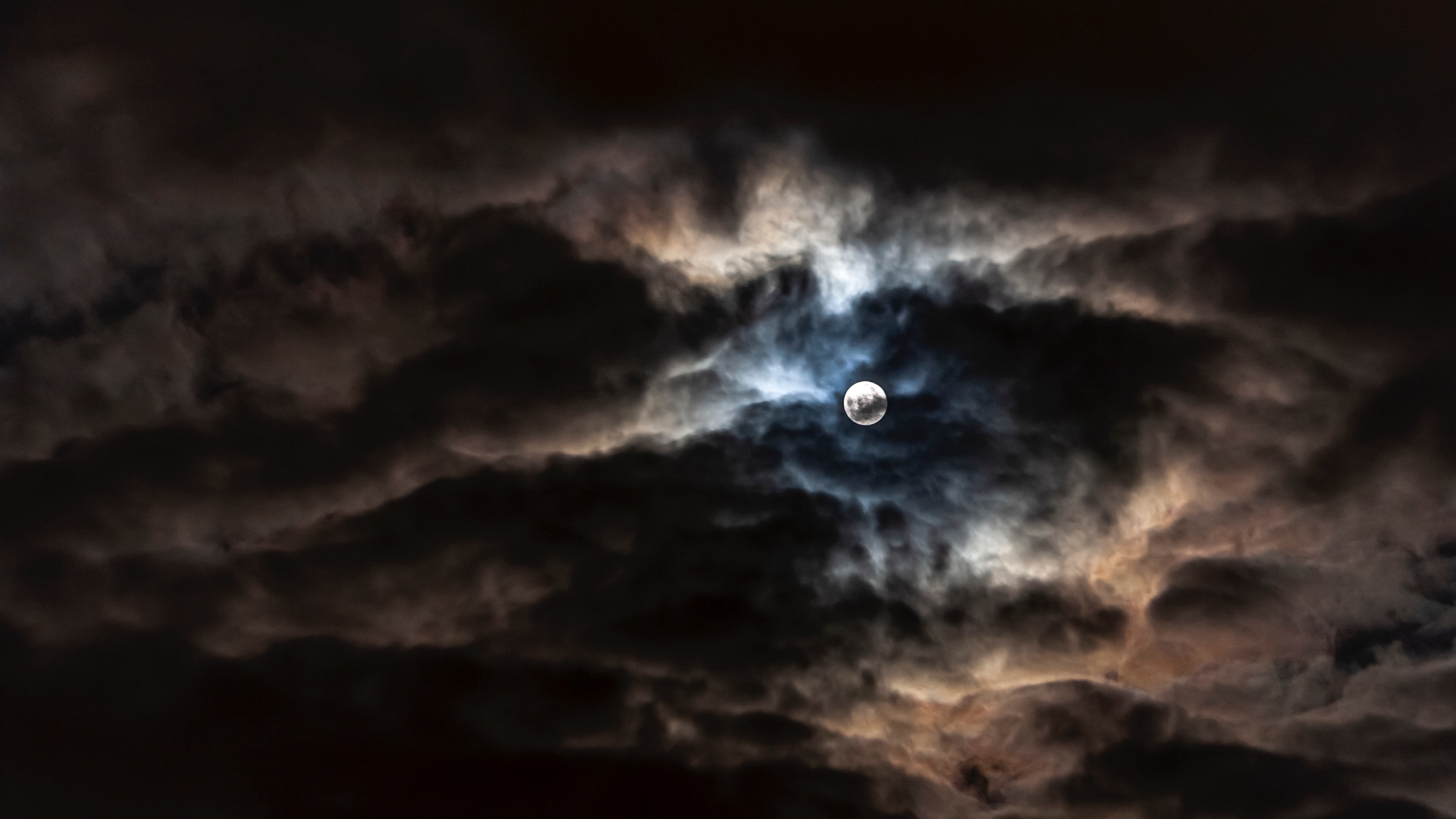 Full Moon With Clouds Wallpaper & Background Download