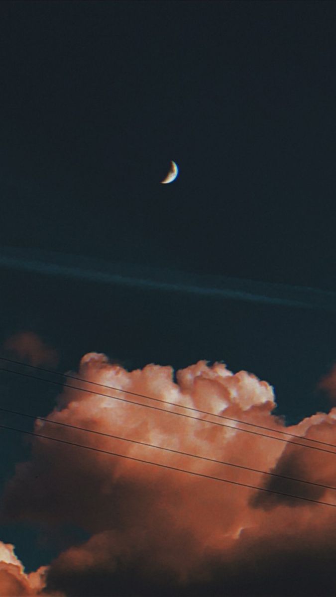 sky #wallpaper #aesthetic #tumblr #clouds #moon. Picture cloud, Flower iphone wallpaper, Cloud wallpaper