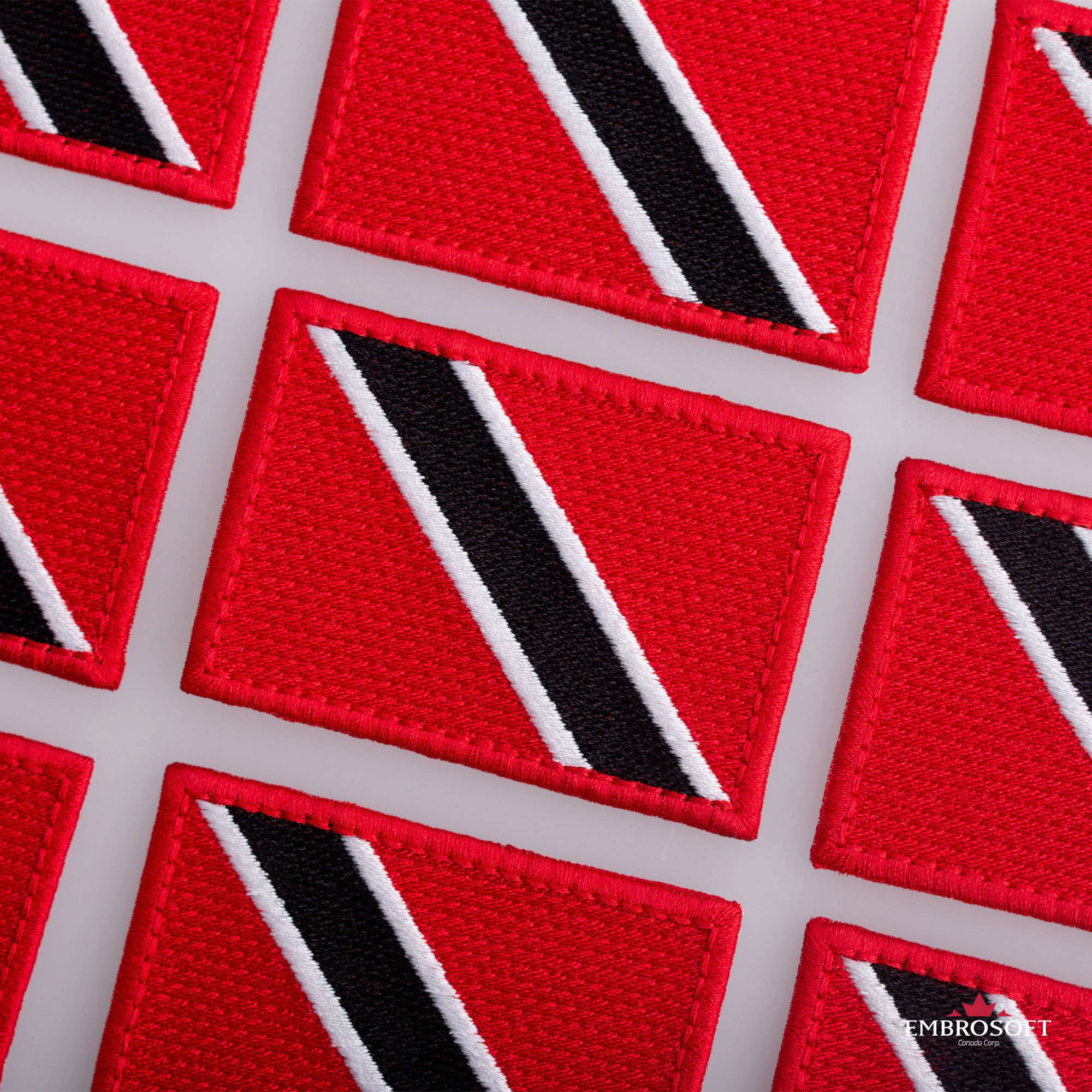 Flag of Trinidad and Tobago Embroidered Patch (2.8 × 2)