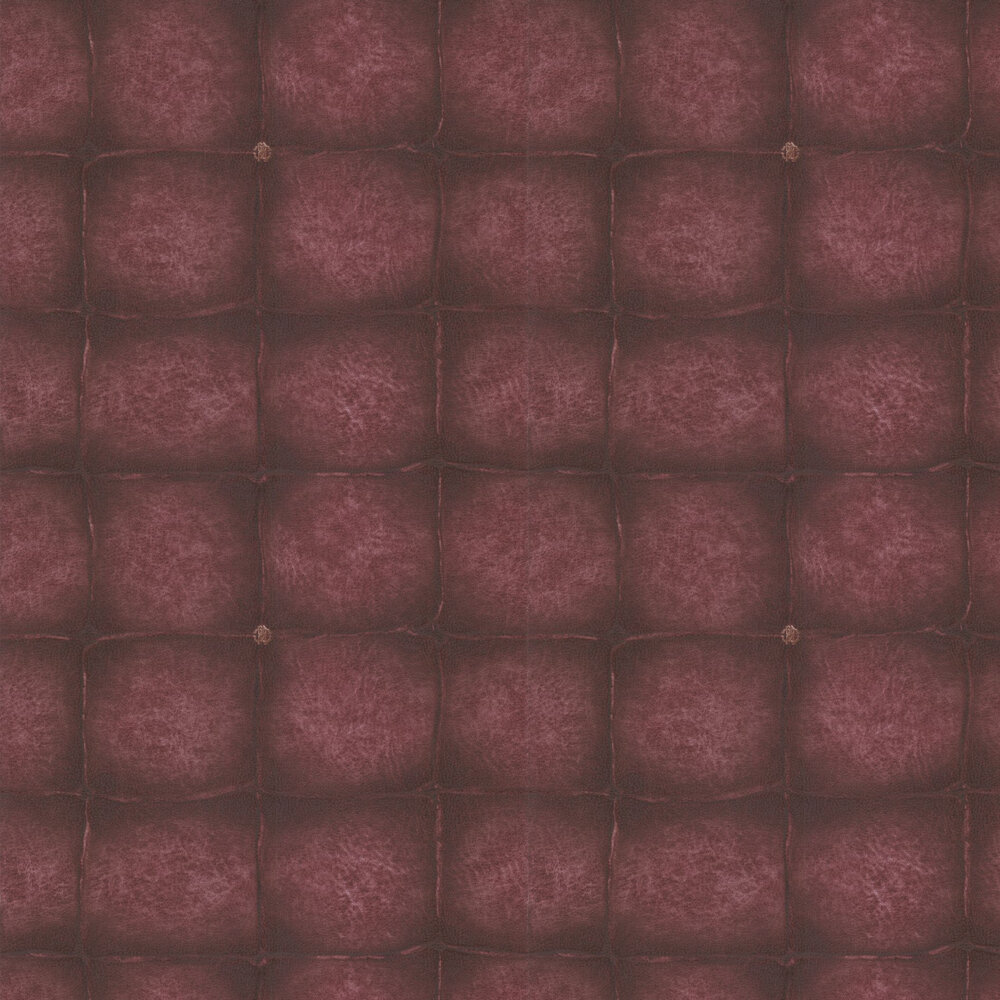Leather Patchwork by Roberto Cavalli Cherry, Wallpaper Direct