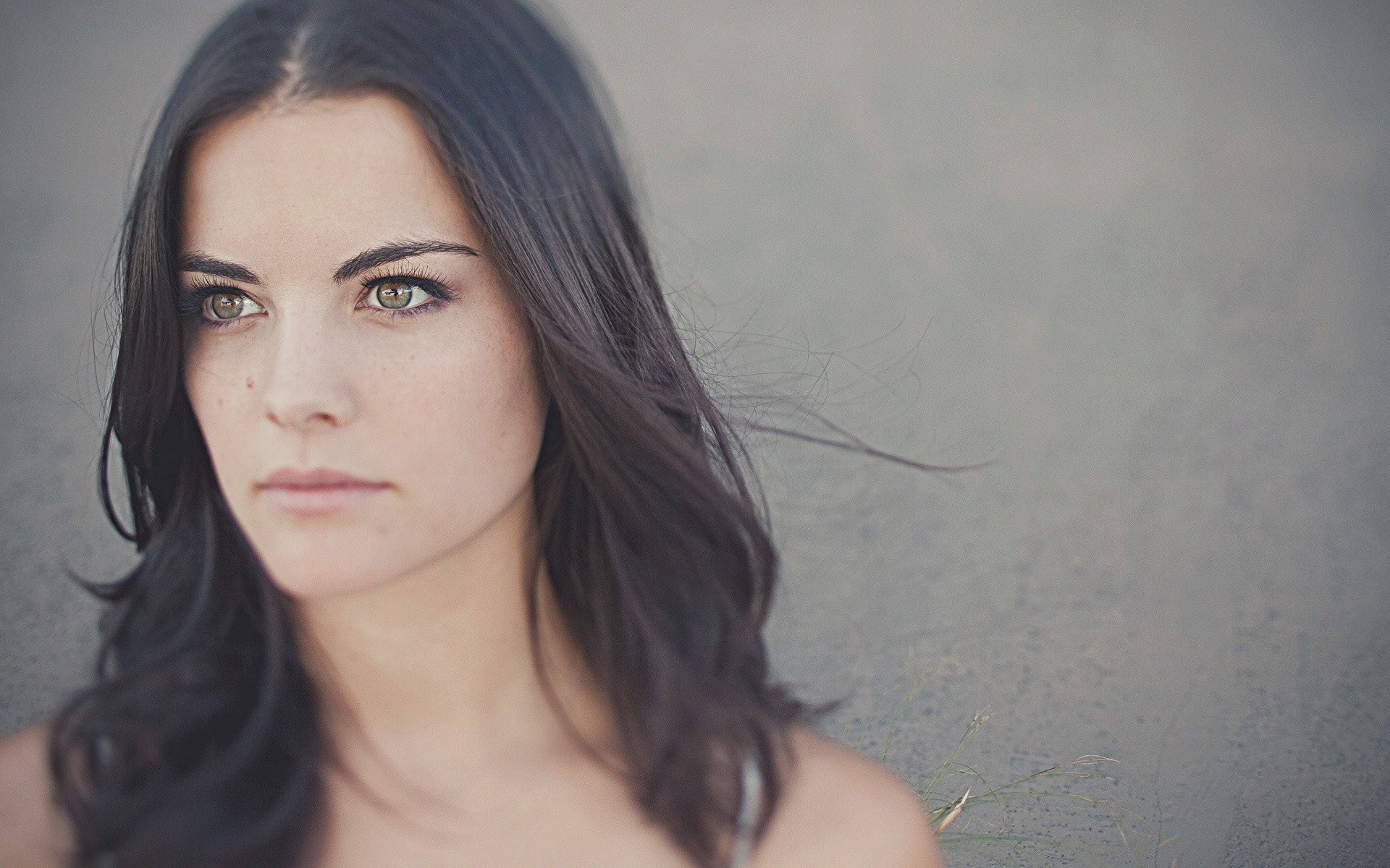 Jaimie Alexander Women Brunette Hazel Eyes Face Wallpaper:1920x1200
