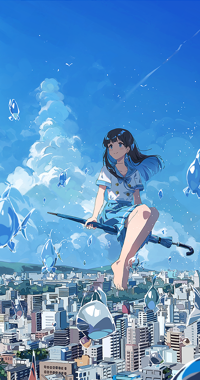 アグアス(aguasu) on Twitter. Anime summer, Anime artwork, Anime scenery