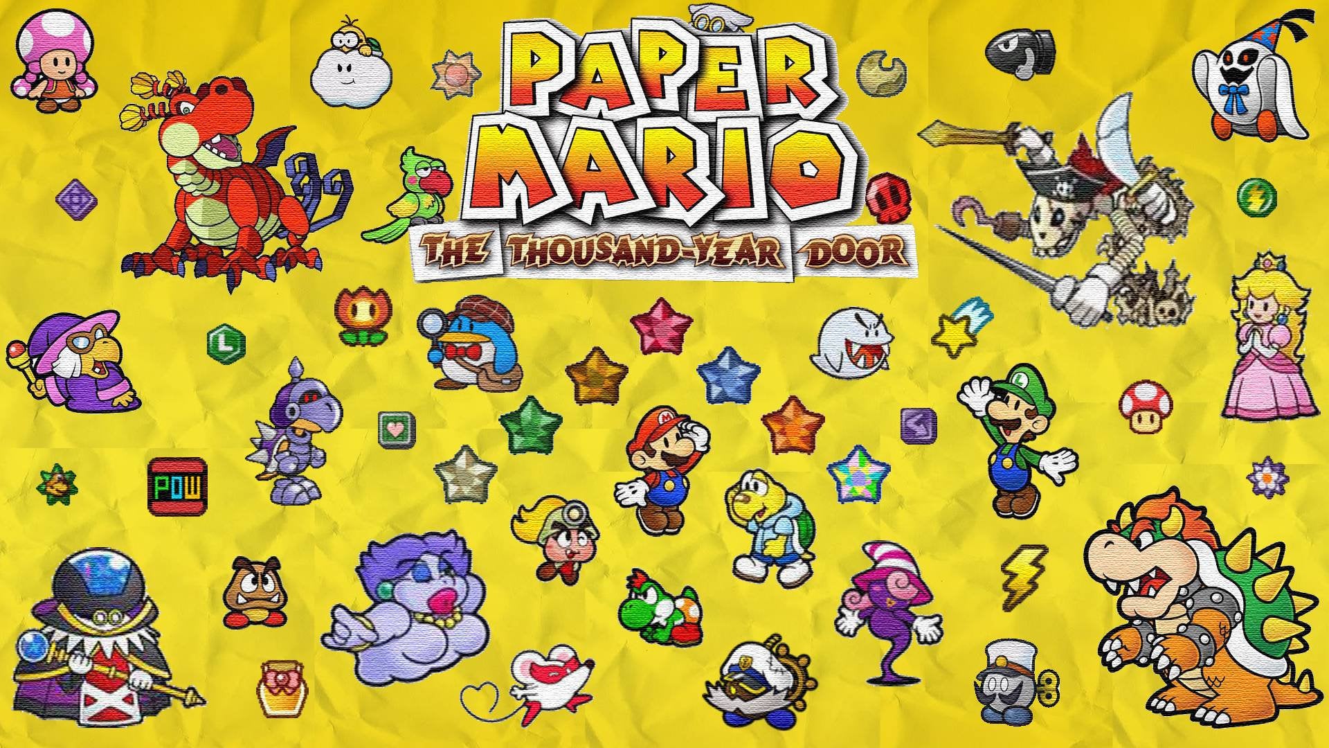 Hey R Gaming, Check Out This Paper Mario Wallpaper I Made! [1920x1080]