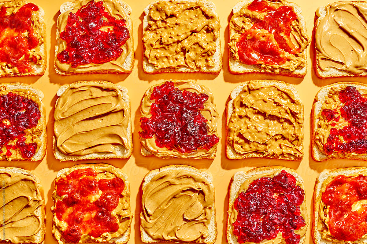 Peanut Butter And Jelly Sandwich Background