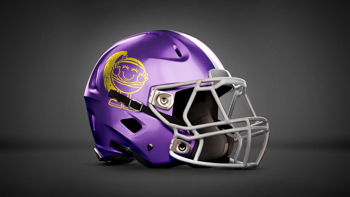 WWE Inspired Football Helmets: Photo