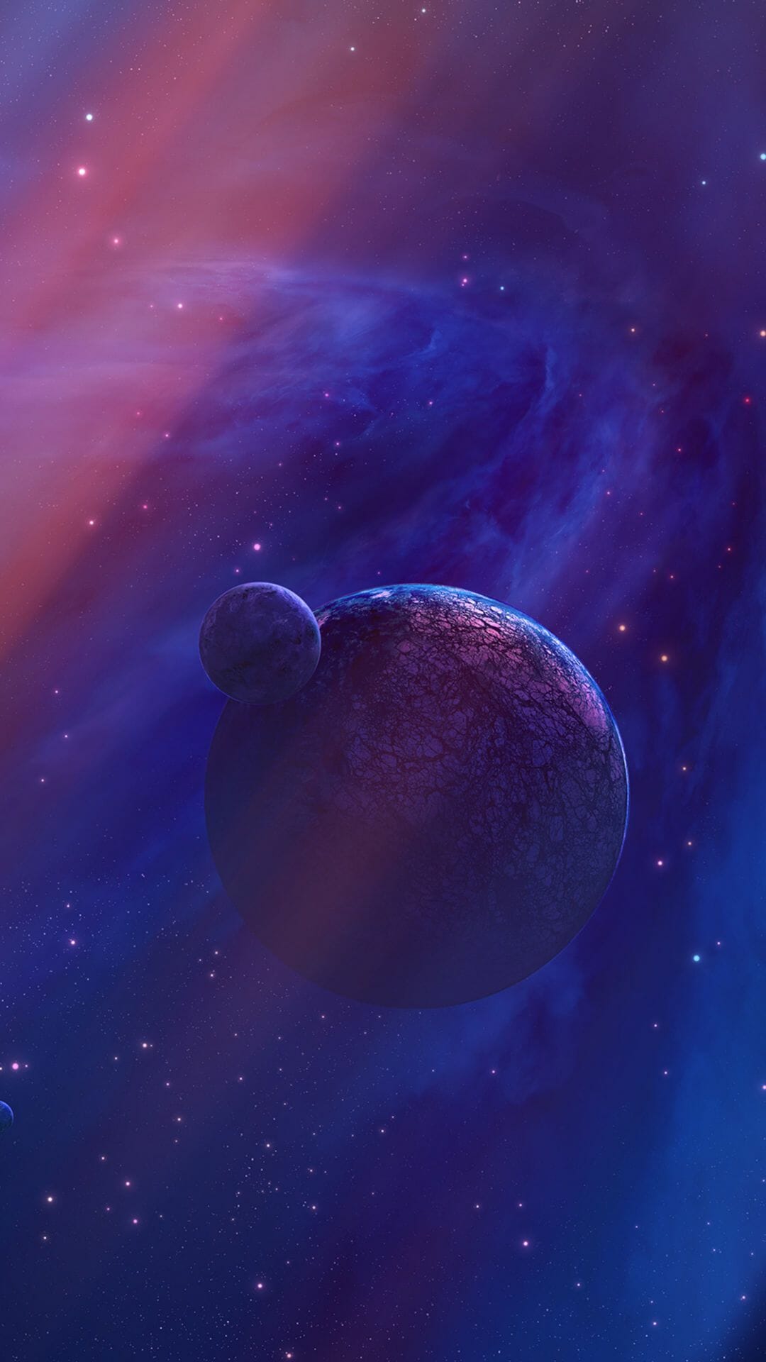 Purple Planet Space Sony Xperia X, XZ, Z5 Premium HD