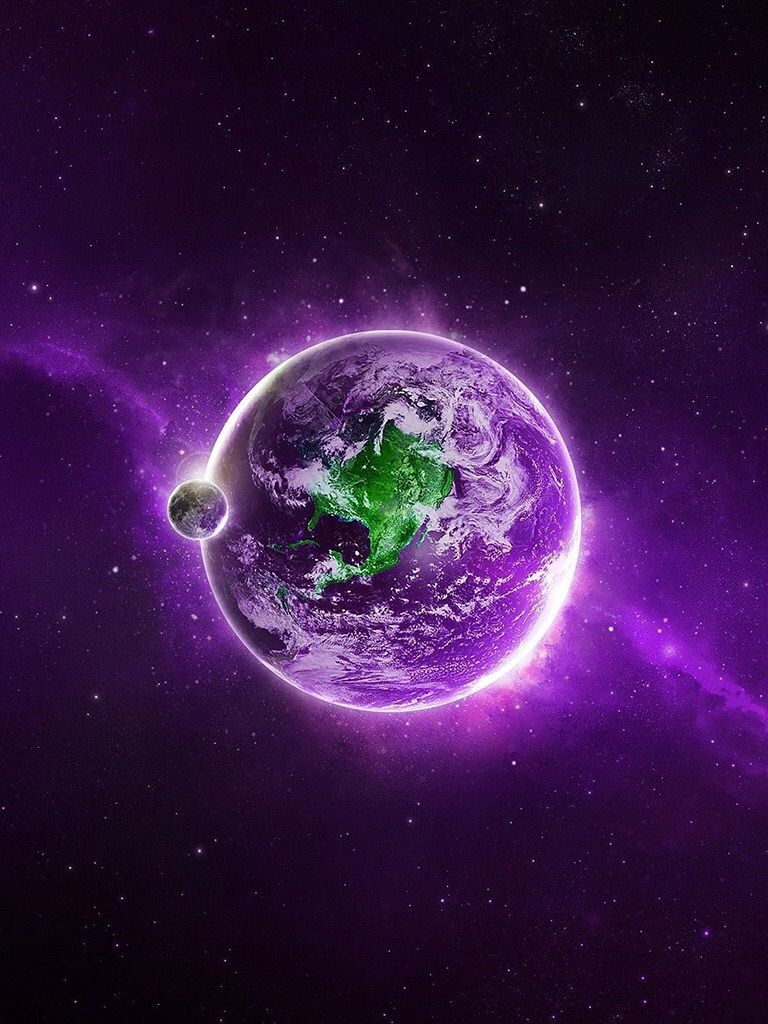 Purple Earth Wallpaper