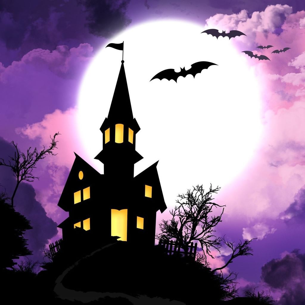 Haunted Castle Holiday HD iPad Wallpaper Free Download