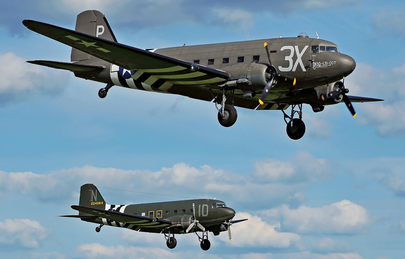 Wallpaper American, Military Transport Aircraft, Dakota, Douglas C 47 Image For Desktop, Section авиация