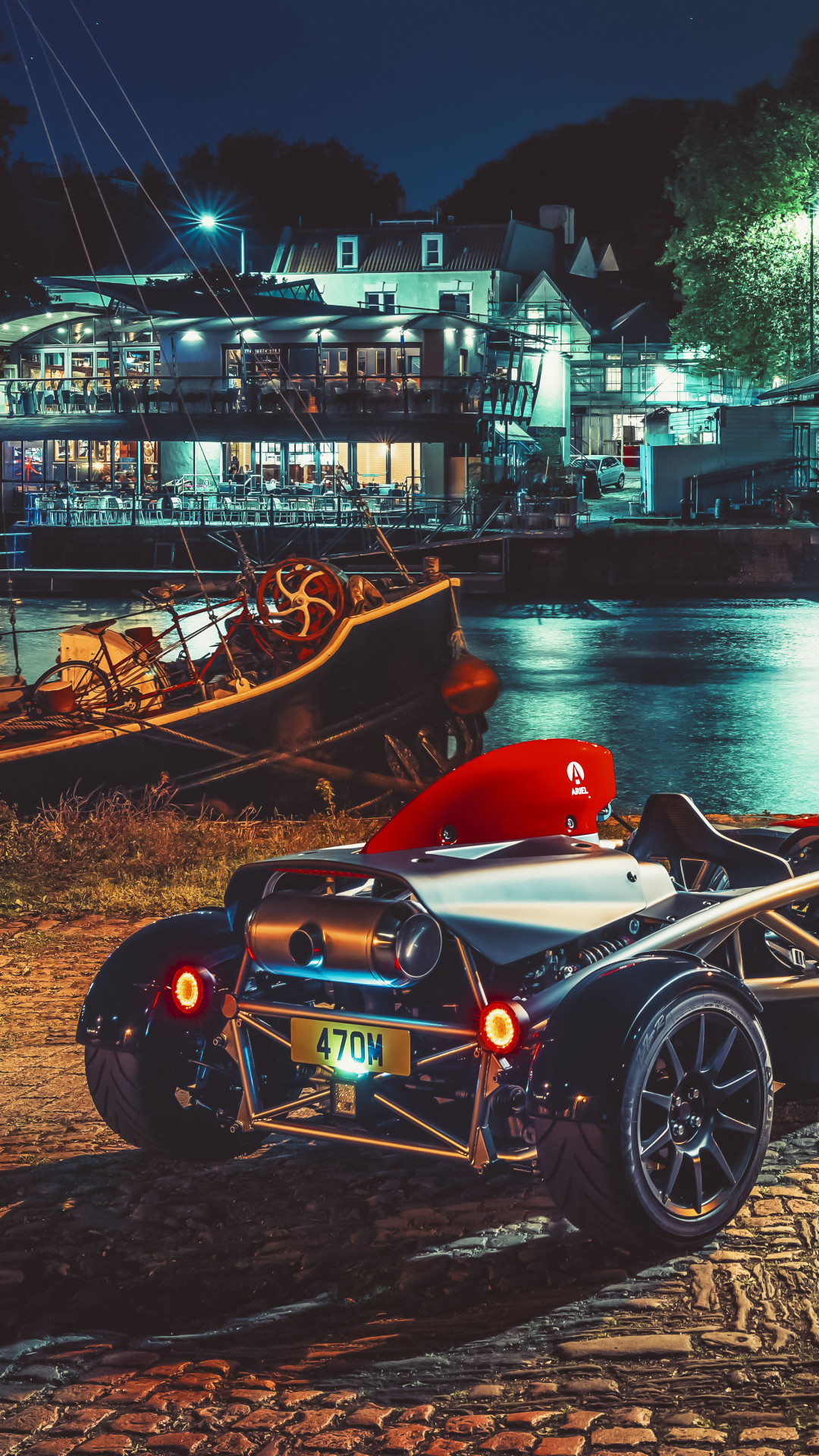 8k car wallpaper, vehicle, car, mode of transport, automotive design, sports car, race car, screenshot, night