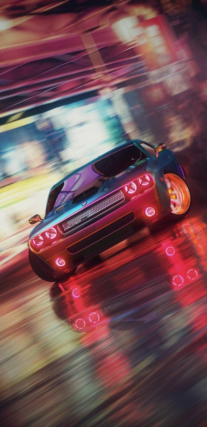 Dodge Challenger Drift iPhone Wallpaper