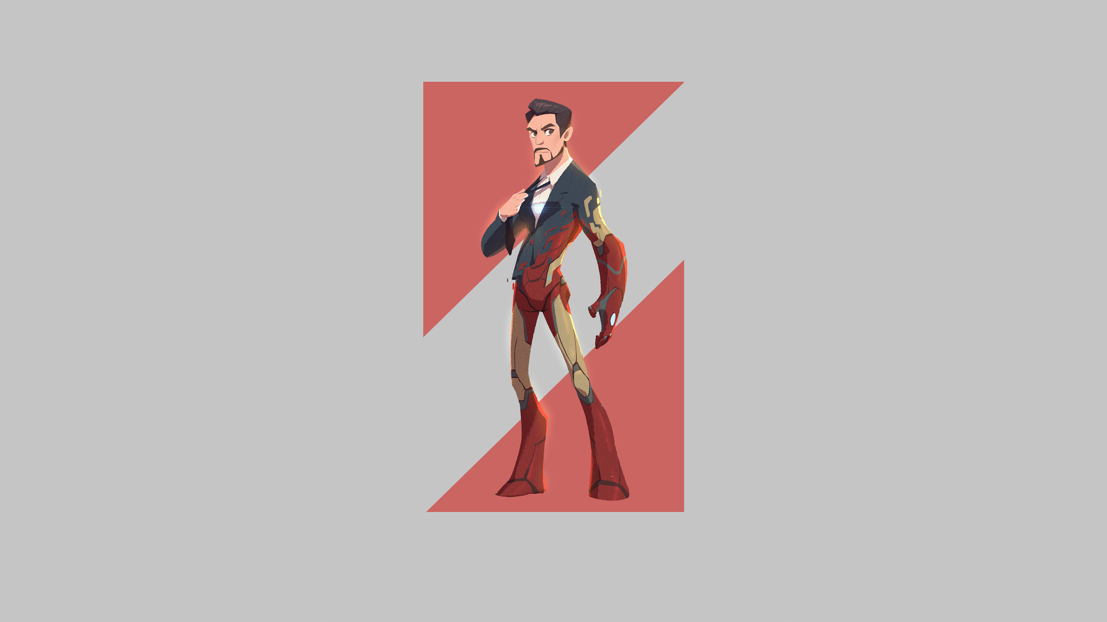 Wallpaper 4k Iron Man Minimal Wallpaper