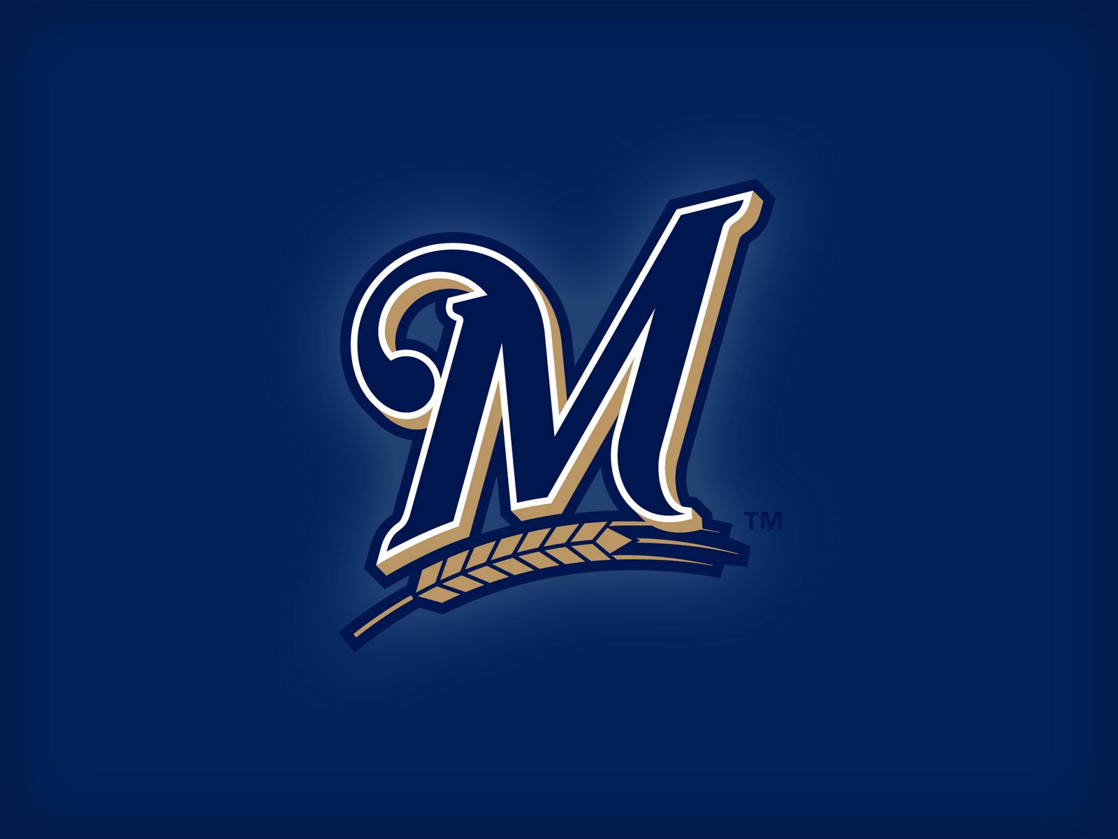 Download wallpaper 1600x1200 milwaukee brewers, baseball, team, logo standard 4:3 HD background