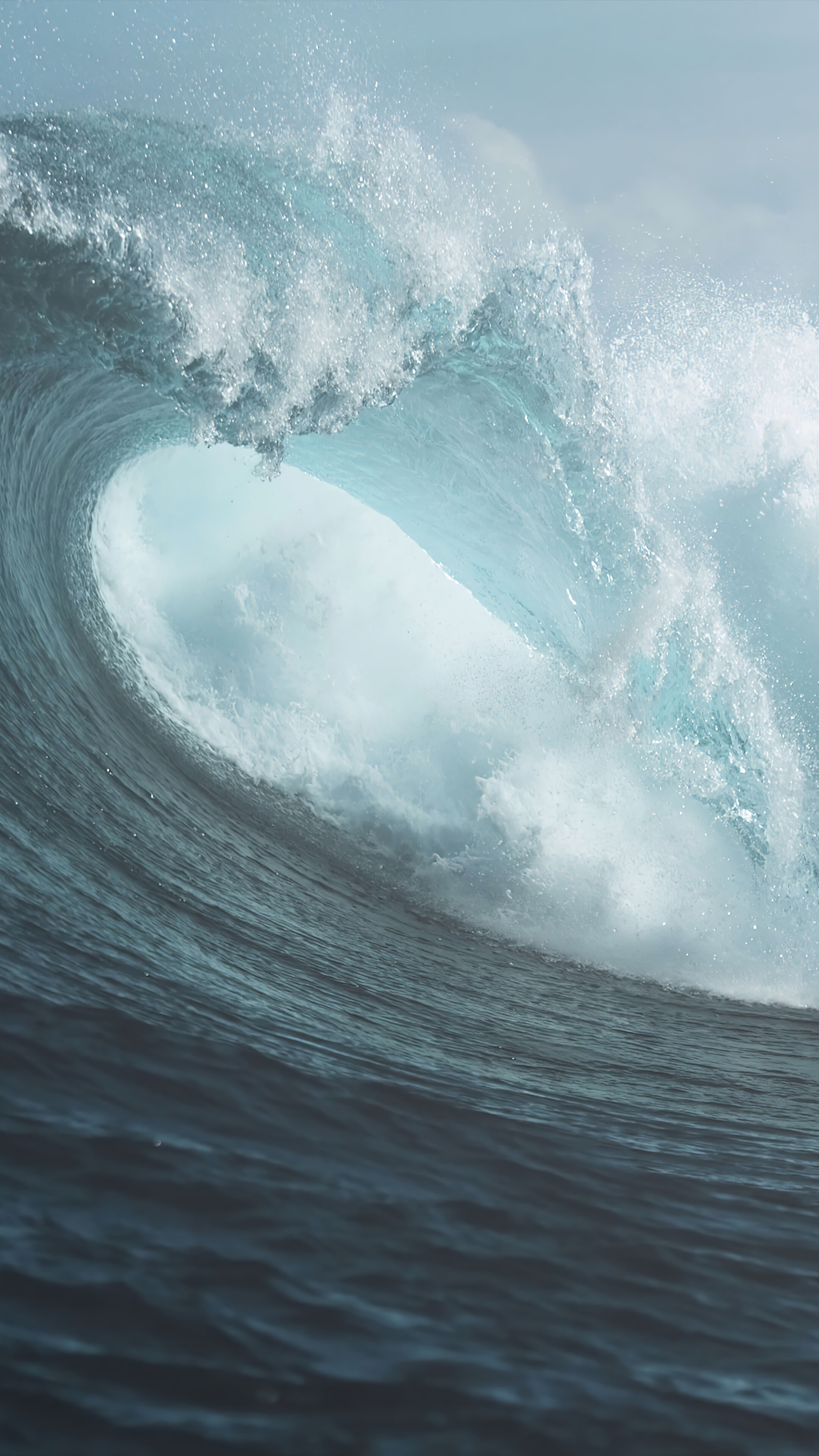 Ocean Wave Phone iPhone 4K Wallpaper free Download