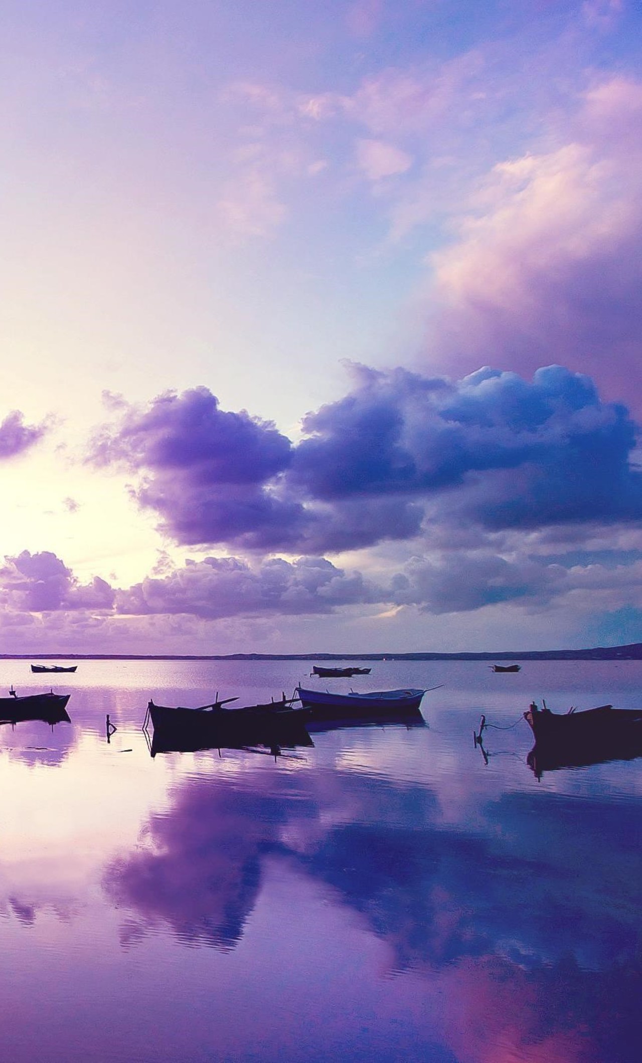 Purple Sunset In Ocean iPhone 6 HD 4k Wallpaper Image Sunset HD Wallpaper & Background Download