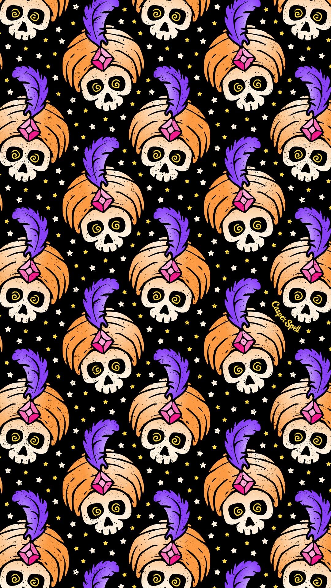 Fortune Teller Skulls. Halloween wallpaper iphone background, Halloween wallpaper background, Halloween background