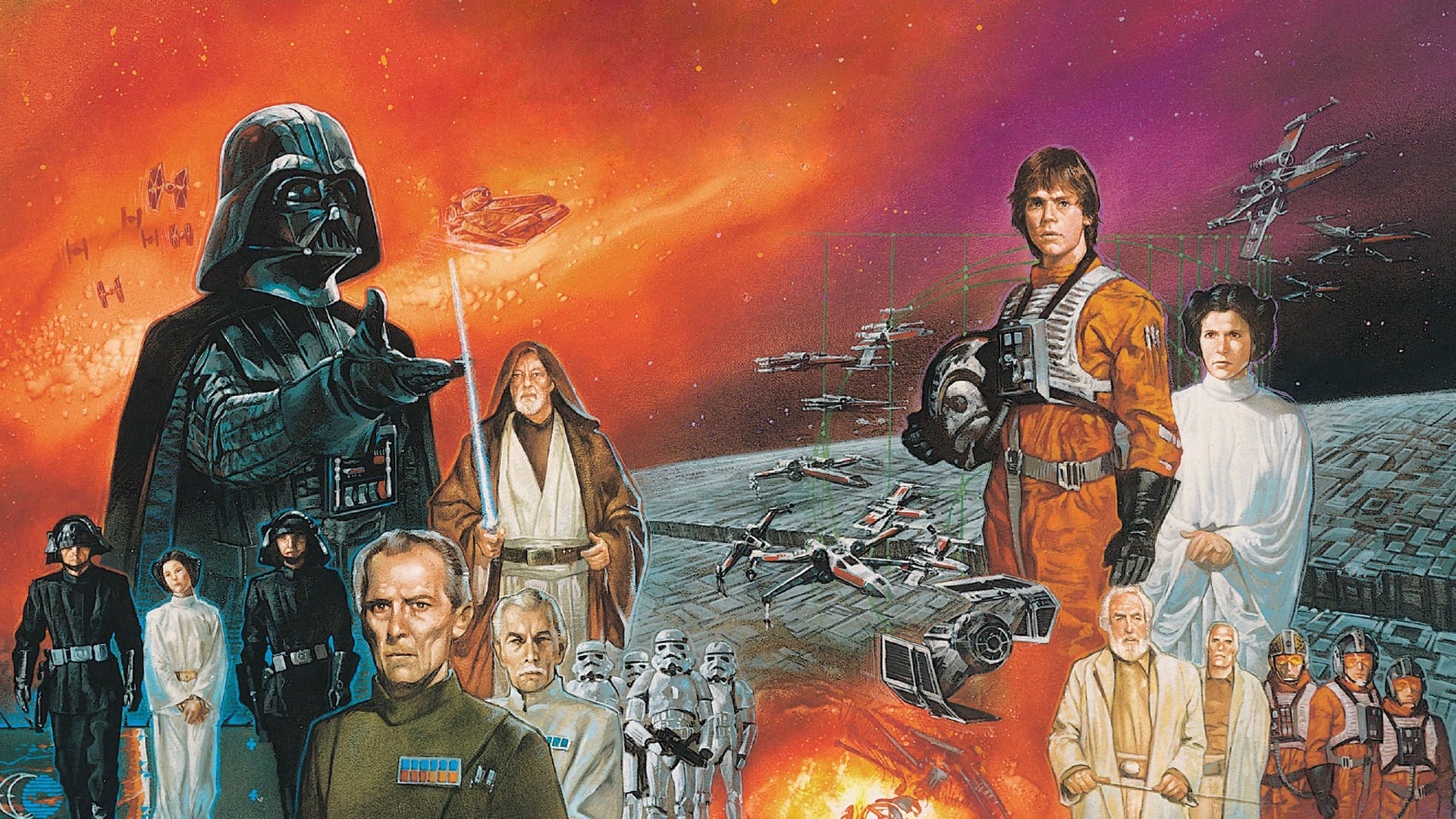 Darth Vader Luke Skywalker HD Wallpaper