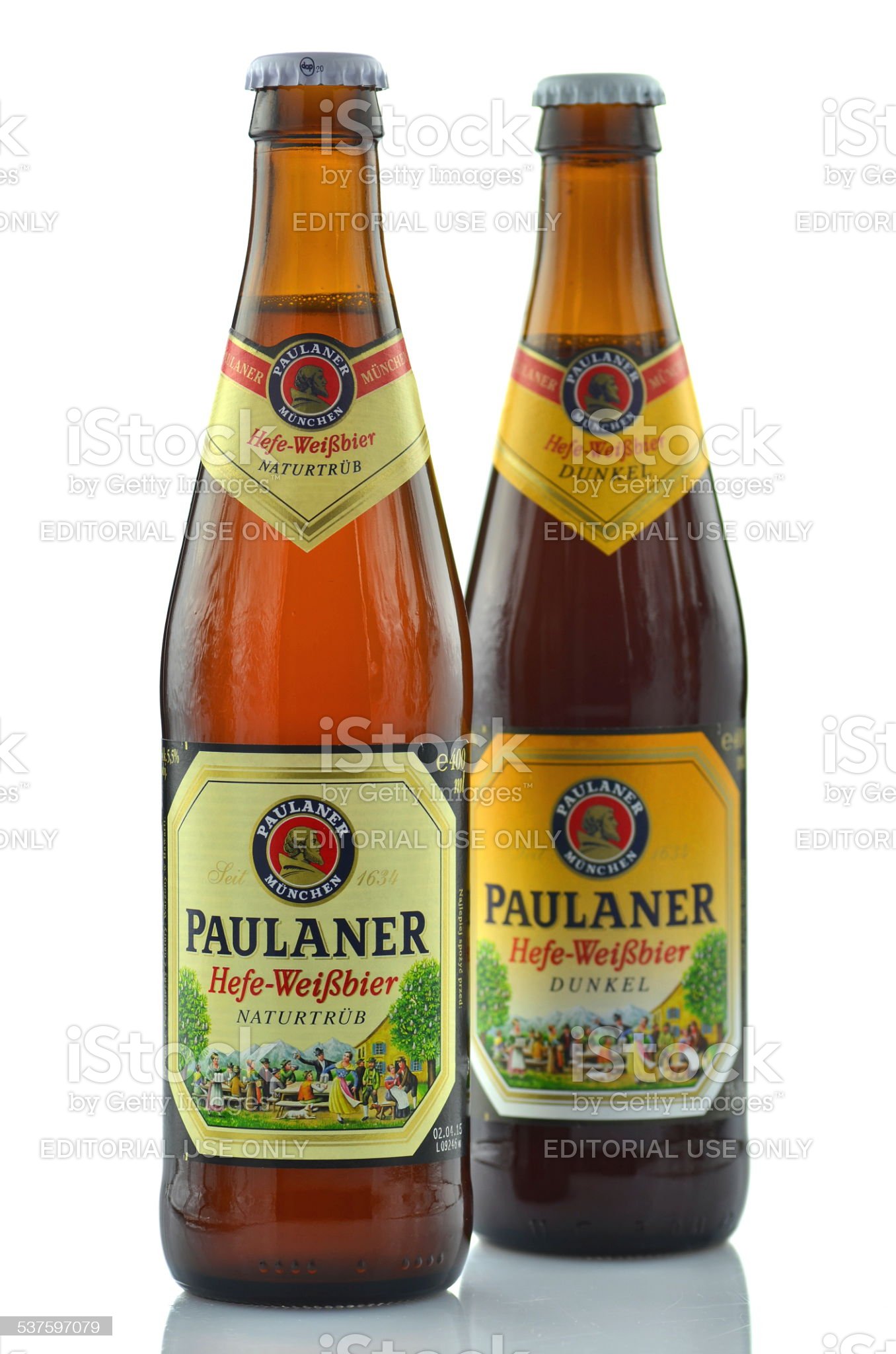 Paulaner Beer Isolated On White Background Image Now