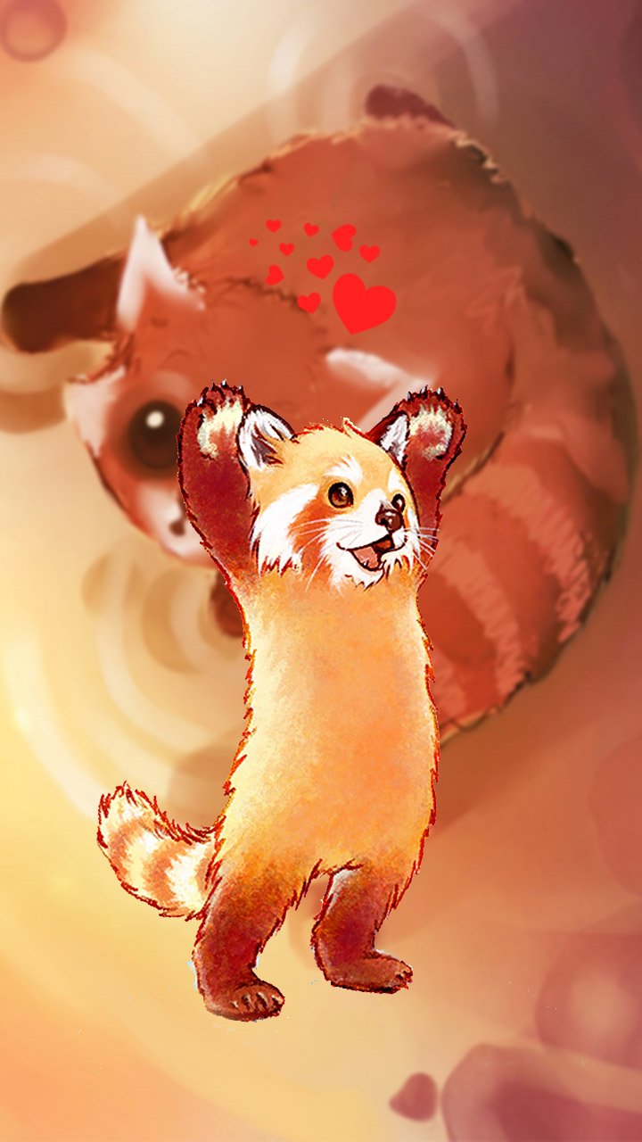 Cute Manga Cartoon Style Racoon or Red Panda Boy Stock Illustration -  Illustration of beautiful, anime: 161600926