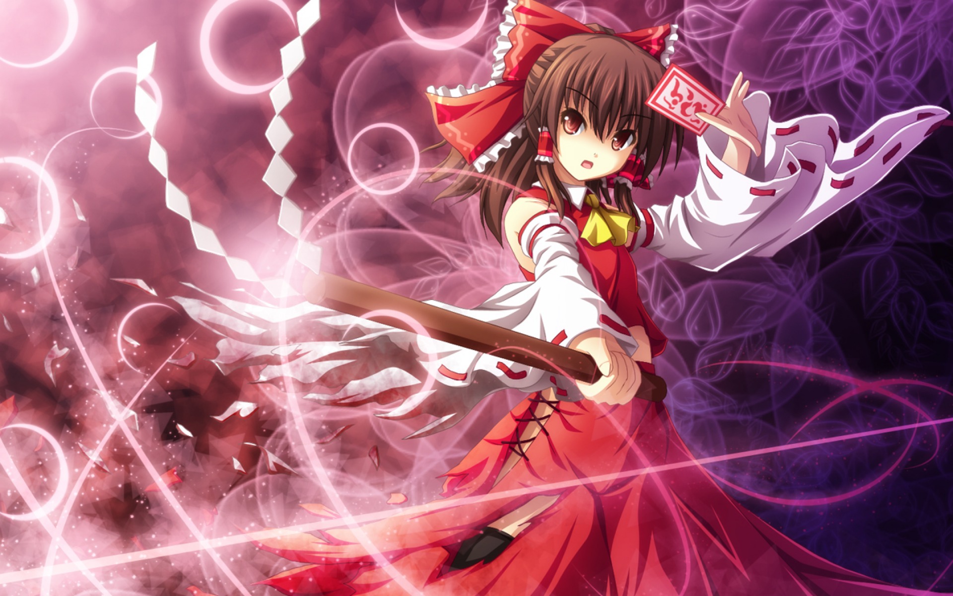 Hakurei Reimu HD Wallpaper New Tab Theme