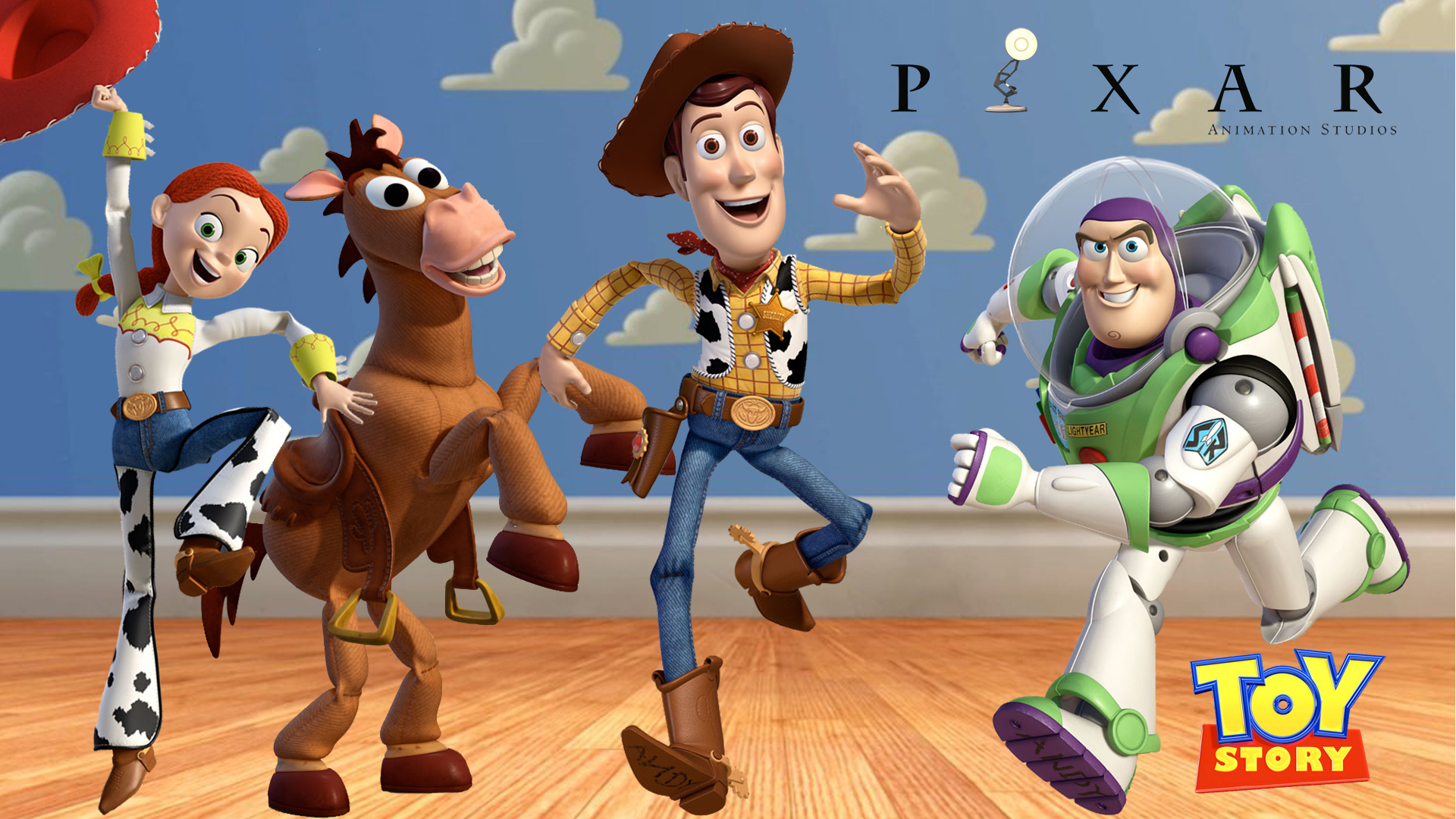 Toy Story Woody Buzz Jessie Bullseye.