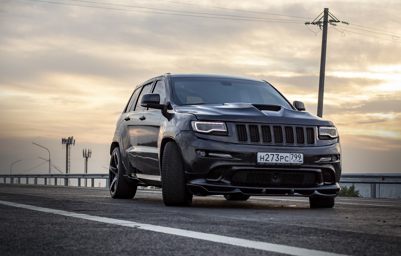 Wallpaper road, sunset, srt, road, srt8, jeep, jeep grand cherokee, jeeper, jeep srt, ingushetia, Ingushetia, Nazran, nazran, high, Magas, trackhawk image for desktop, section jeep