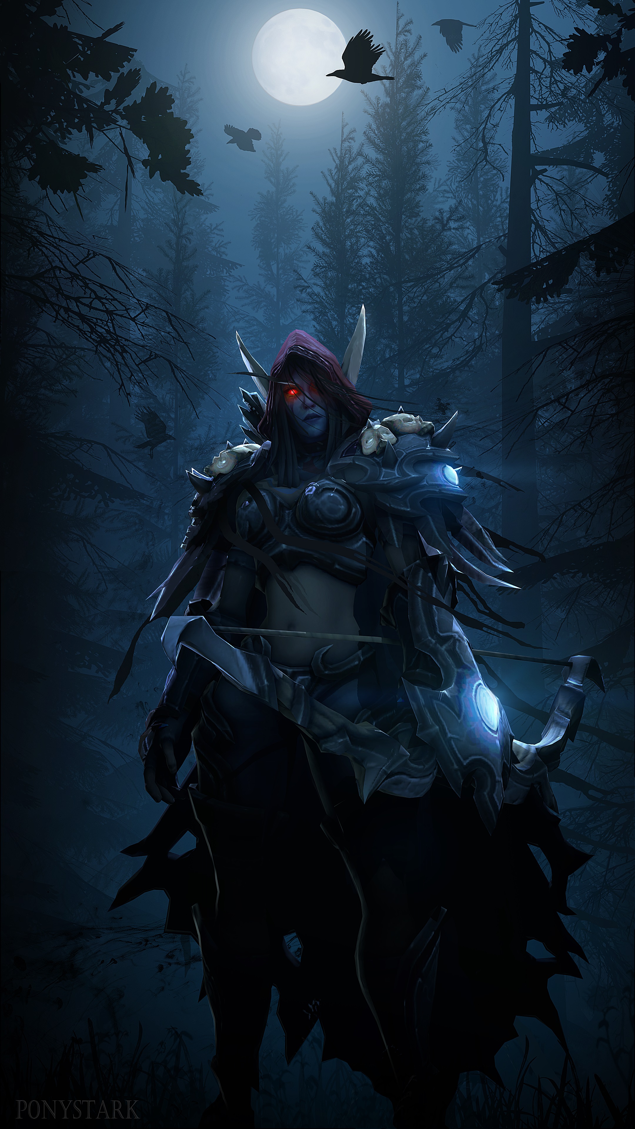 Desktop Wallpaper World of WarCraft Sylvanas Windrunner 2160x3840