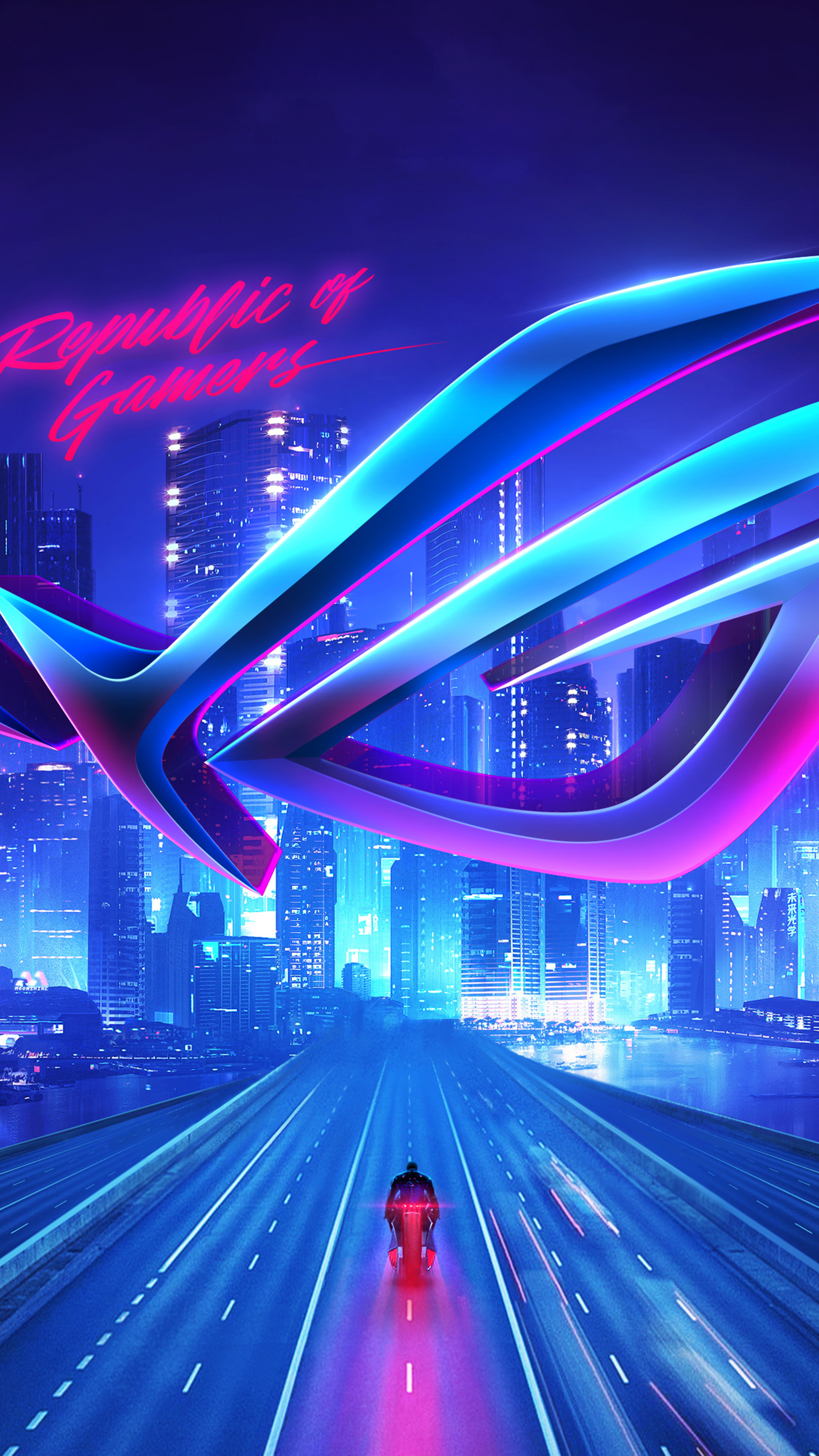 Free download ROG Logo Neon City Night Buildings 4K Wallpaper 43 [2160x3840] for your Desktop, Mobile & Tablet. Explore Neon 4K Phone Wallpaper. Neon Green Phone Wallpaper, 4K Wallpaper