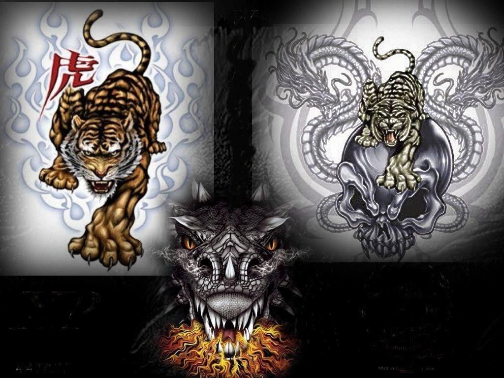 Tiger vs Dragon Wallpaper