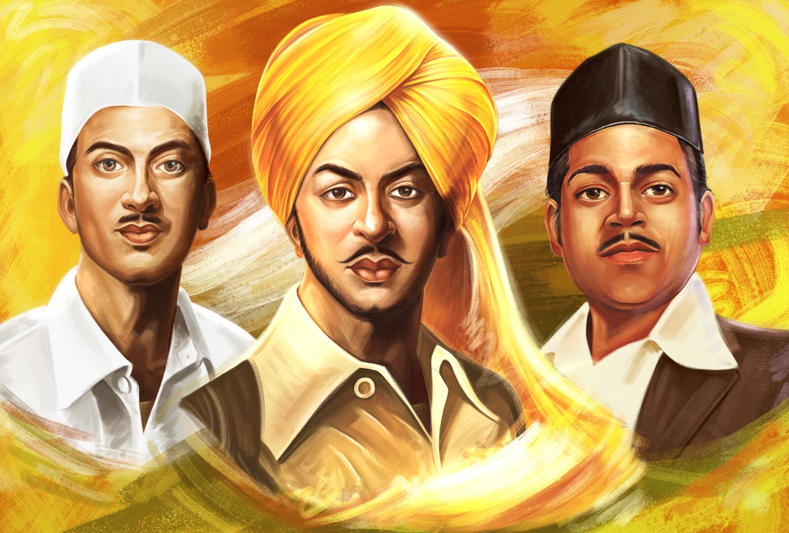 Bhagat Singh Rajguru SukHDev Wallpapers - Wallpaper Cave