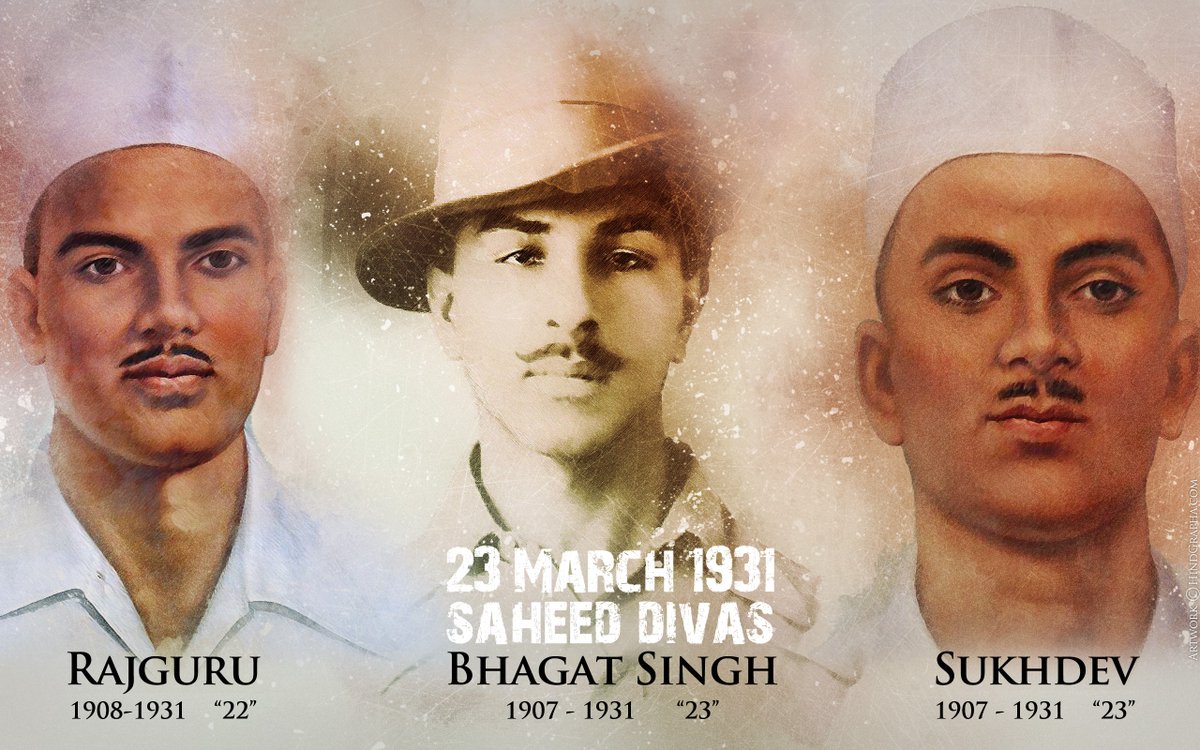 Salute to Shaheed Bhagat Singh, Rajguru and Sukhdev: u_ParamMalhi