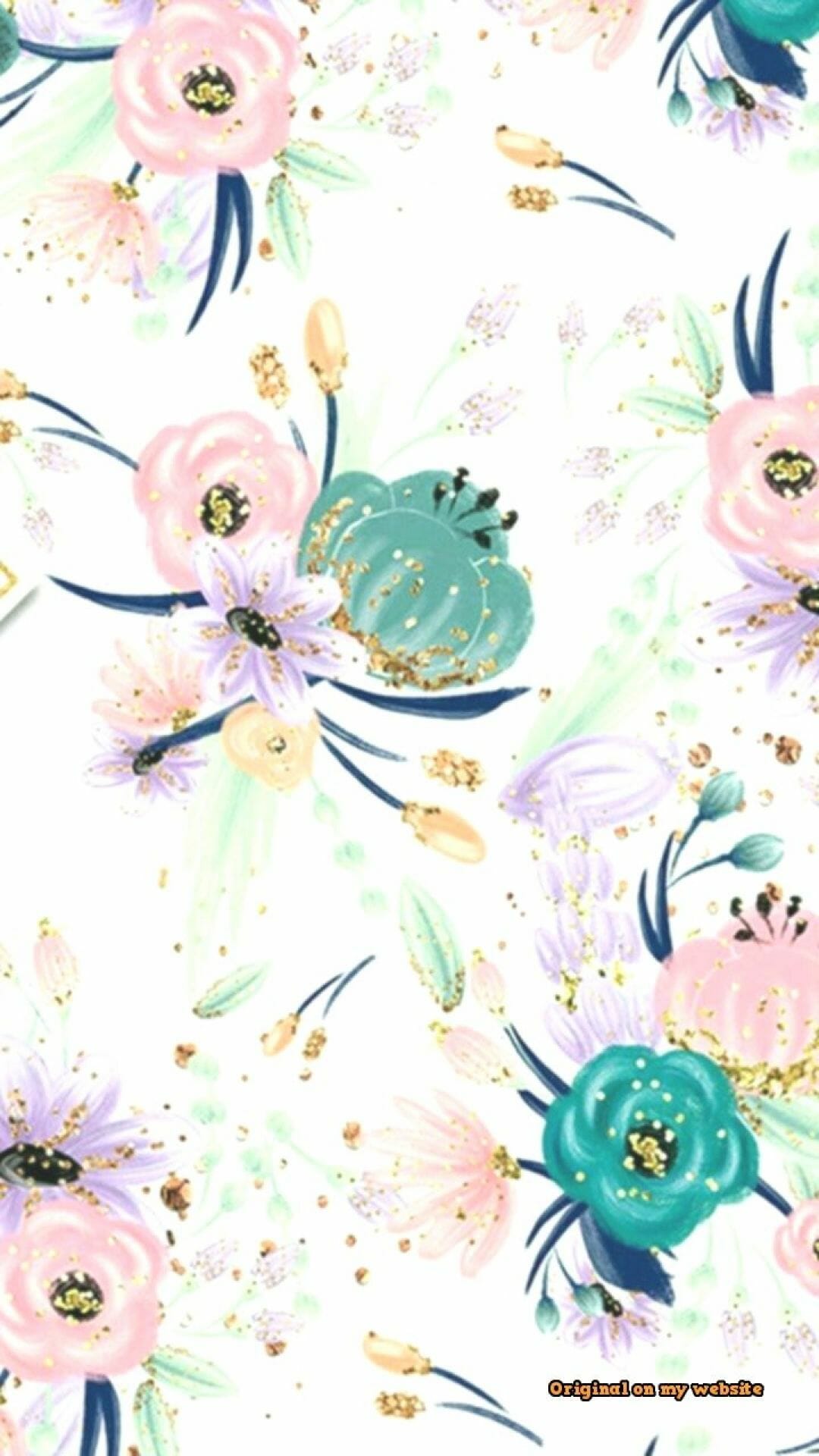 Wallpaper iPhone Aesthetic Spring Flower Pattern / iPhone HD Wallpaper Background Download (png / jpg) (2022)