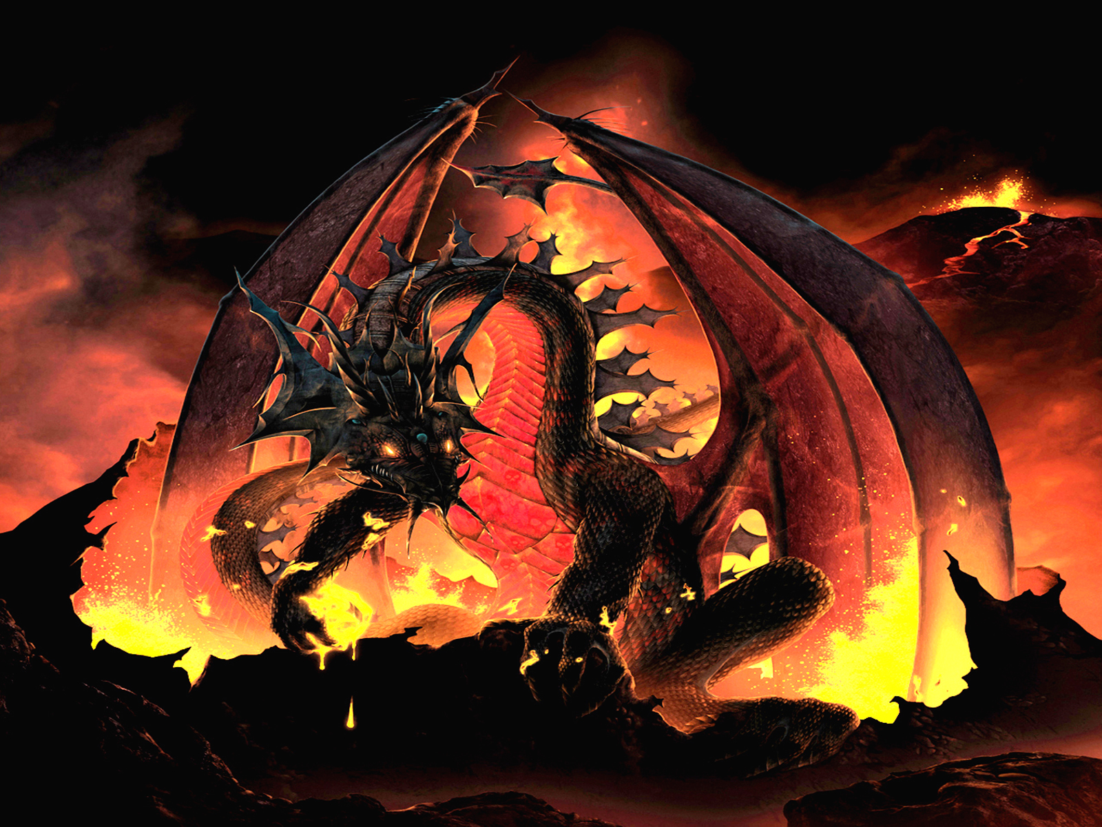 The Great Death Wyrm Wallpaper and Background Imagex1200