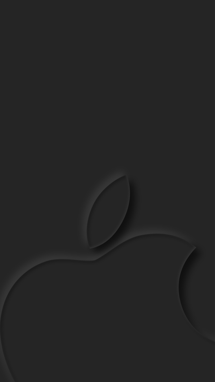 Apple Logo Dark Grey 4k iPhone iPhone 6S, iPhone 7 HD 4k Wallpaper, Image, Background, Photo and Picture