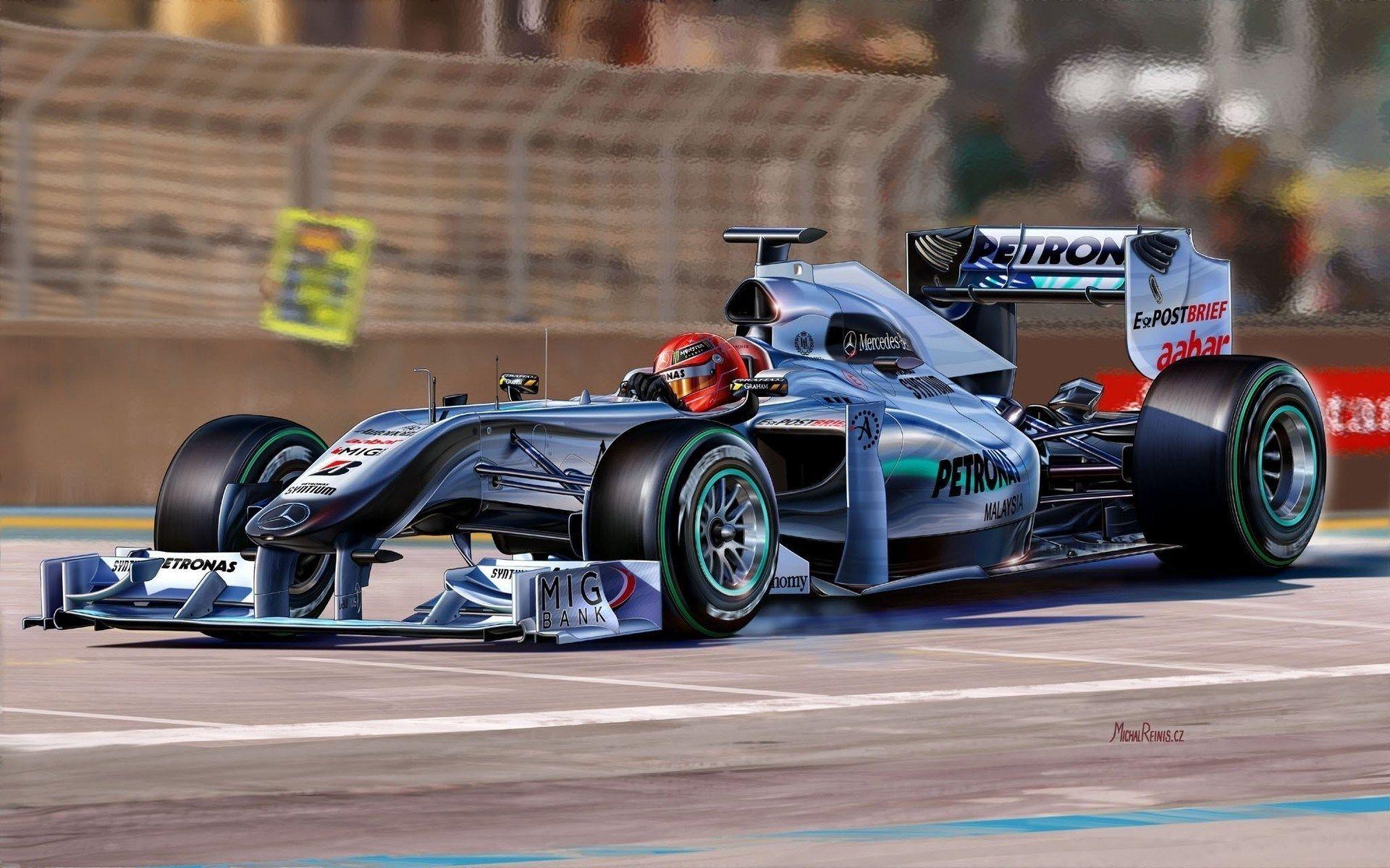 Mercedes AMG Petronas Formula 1 Michael Schumacher Track