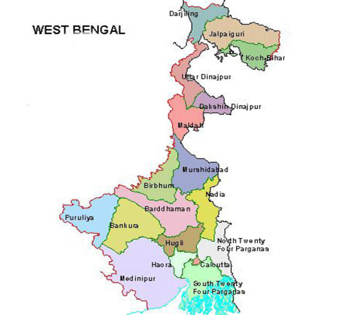 West Bengal Map Wallpapers Wallpaper Cave